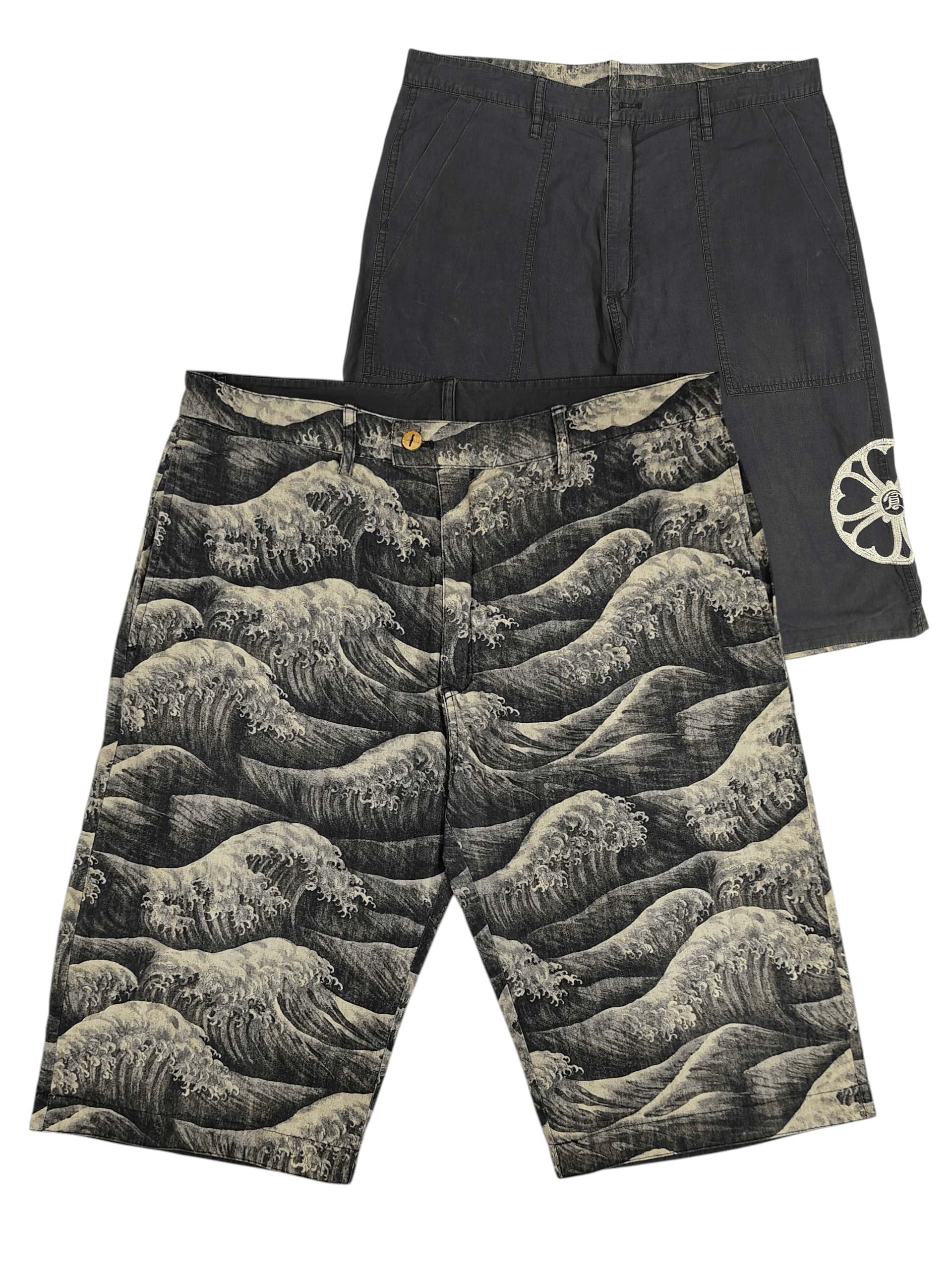 Eternal 🇯🇵 Eternal "The Great Waves off Kanagawa" Reversibel Pants Size US 34 / EU 50 - 1 Thumbnail