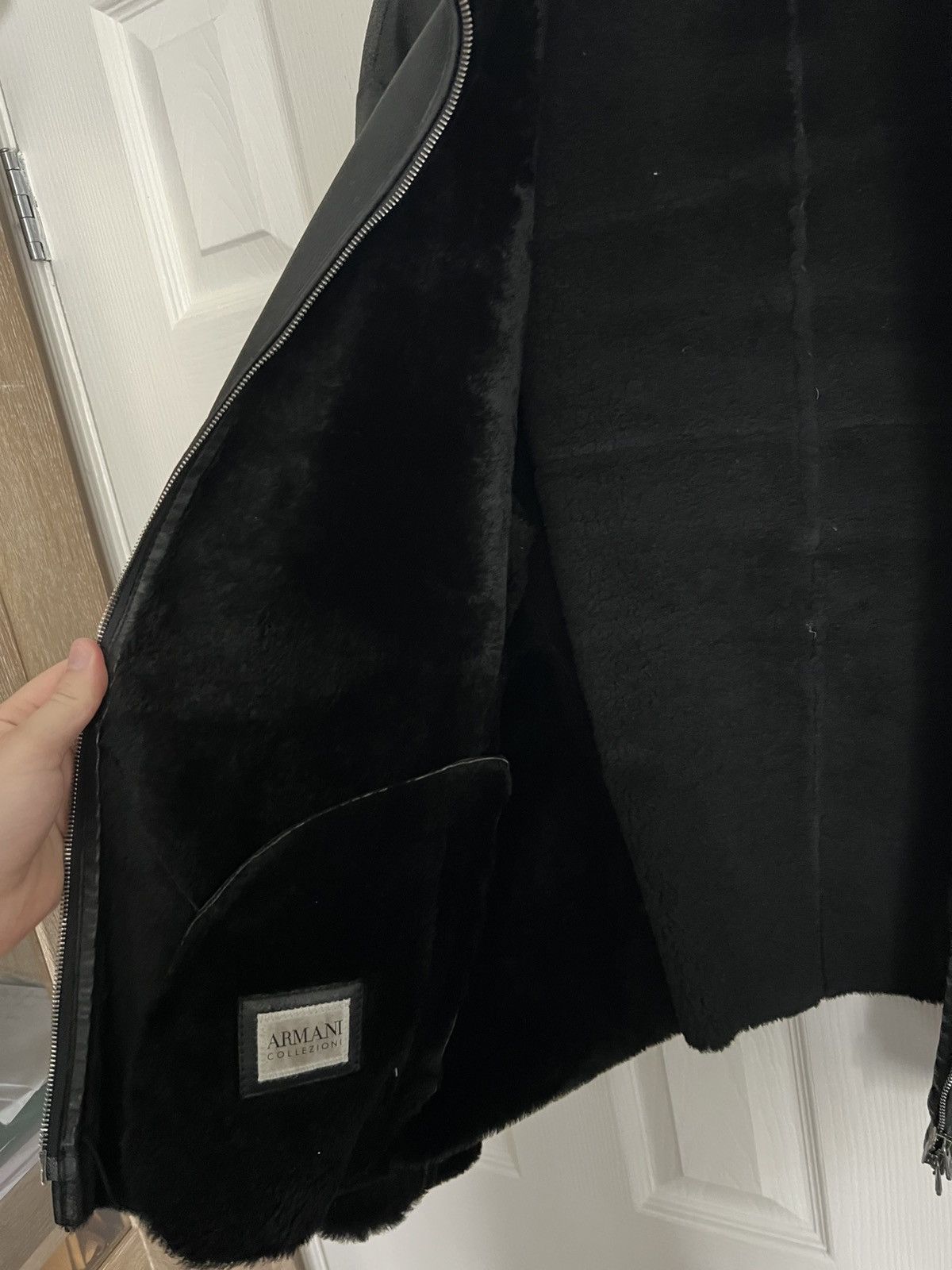 Armani Collezioni Armani Collezioni sheepskin leather jacket Size US XL / EU 56 / 4 - 4 Thumbnail