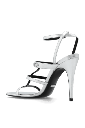 Gucci o1s1wg110225 Heel Sandals in Silver Size US 8.5 / IT 38.5 - 5 Thumbnail