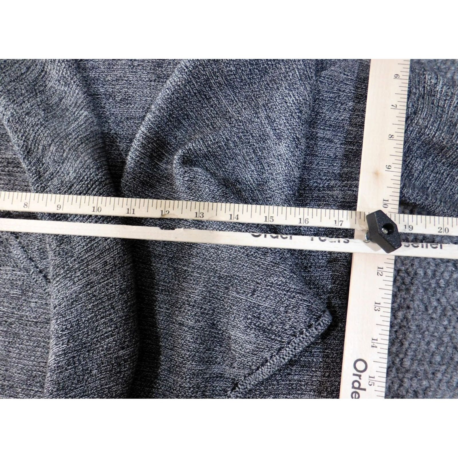Express Express Cardigan Women Medium Gray Cotton Round Neck Long Sleeve Stretch Knit Size M / US 6-8 / IT 42-44 - 6 Thumbnail