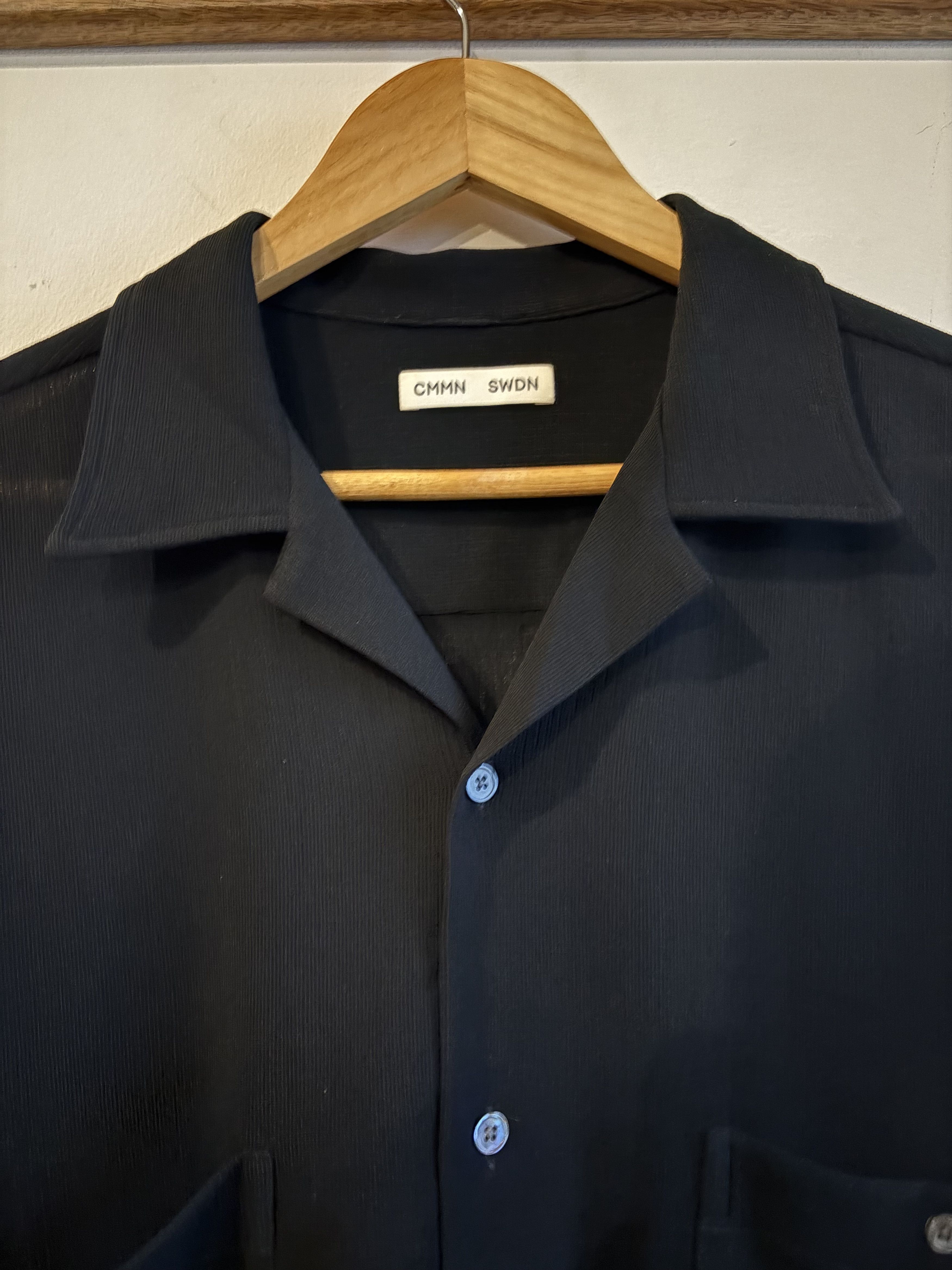 CMMN SWDN CMMN SWDN Camp Collar S/S Shirt Size US L / EU 52-54 / 3 - 4 Thumbnail
