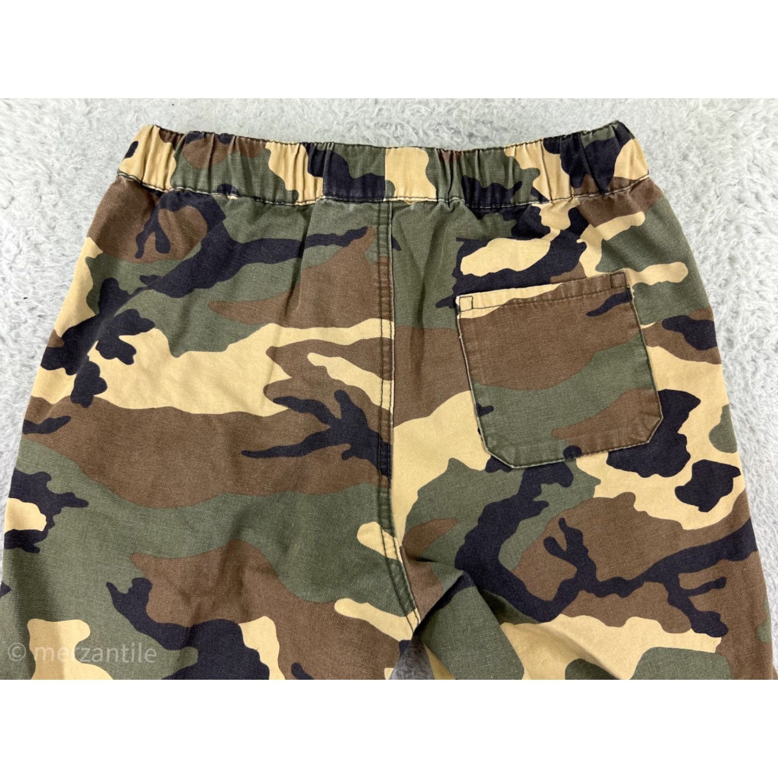 Vintage Matchstick Pants Womens 6 Green Woodland Camo Jogger Cargo 100% Cotton Size 28" / US 6 / IT 42 - 5 Thumbnail