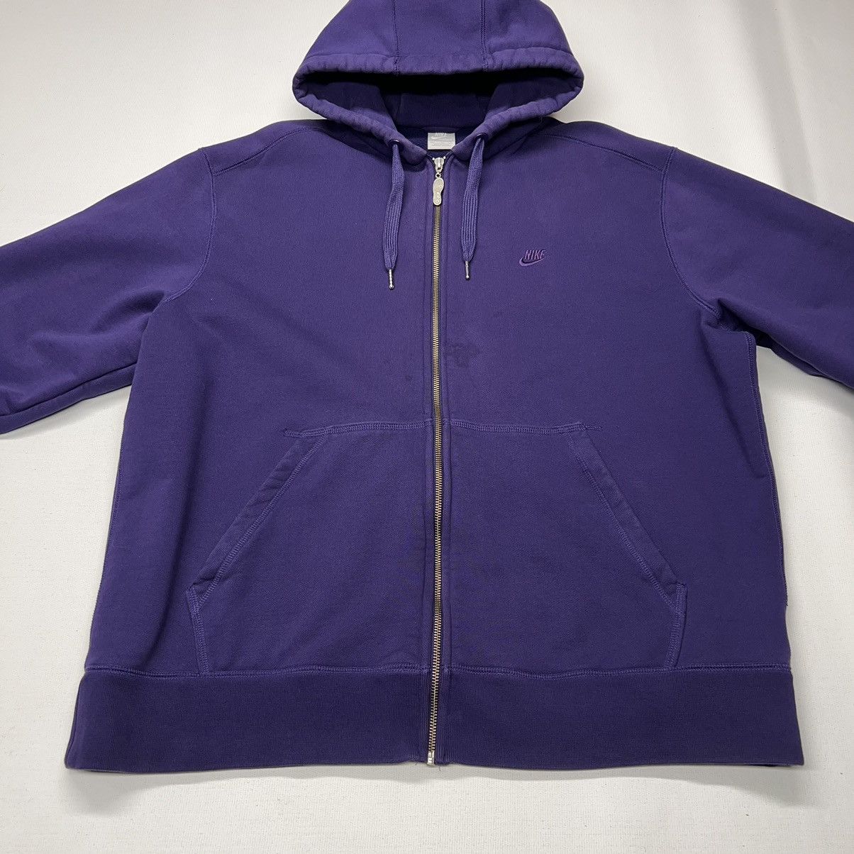 Nike × Vintage VTG Nike Hoodie Sweatshirt Purple Full Zip AF1 Anniversary Size US XXL / EU 58 / 5 - 2 Thumbnail