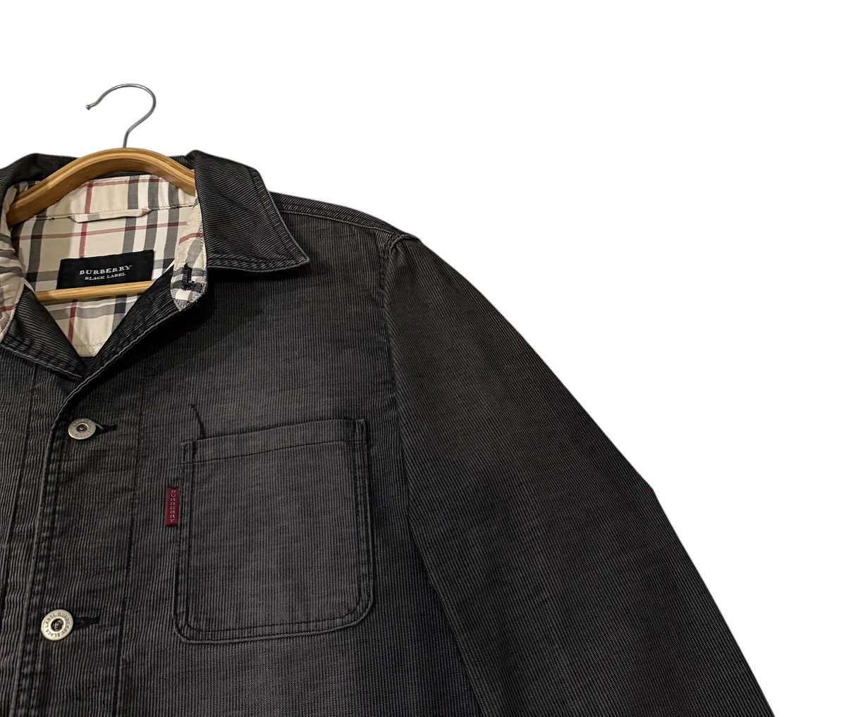 Burberry Vintage Burberry Black Label Sunfaded Chore Workers Jacket Size US M / EU 48-50 / 2 - 2 Thumbnail