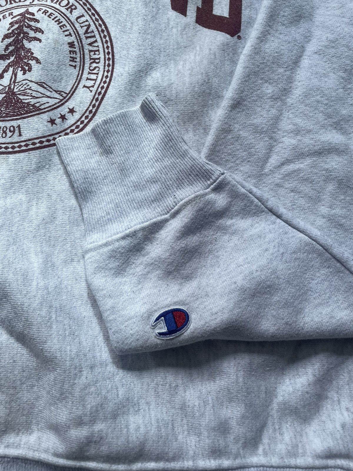 Champion Vintage Champion Reverse Weave Stanford Grey Sweatshirt Size US L / EU 52-54 / 3 - 2 Thumbnail