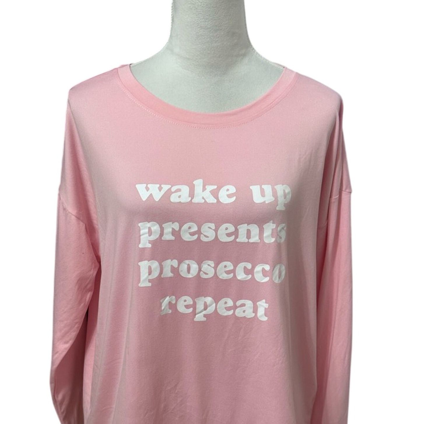 Wildfox Wildfox Shirt Women M Pink Wake Up Presents Prosecco Repeat Size M / US 6-8 / IT 42-44 - 2 Thumbnail