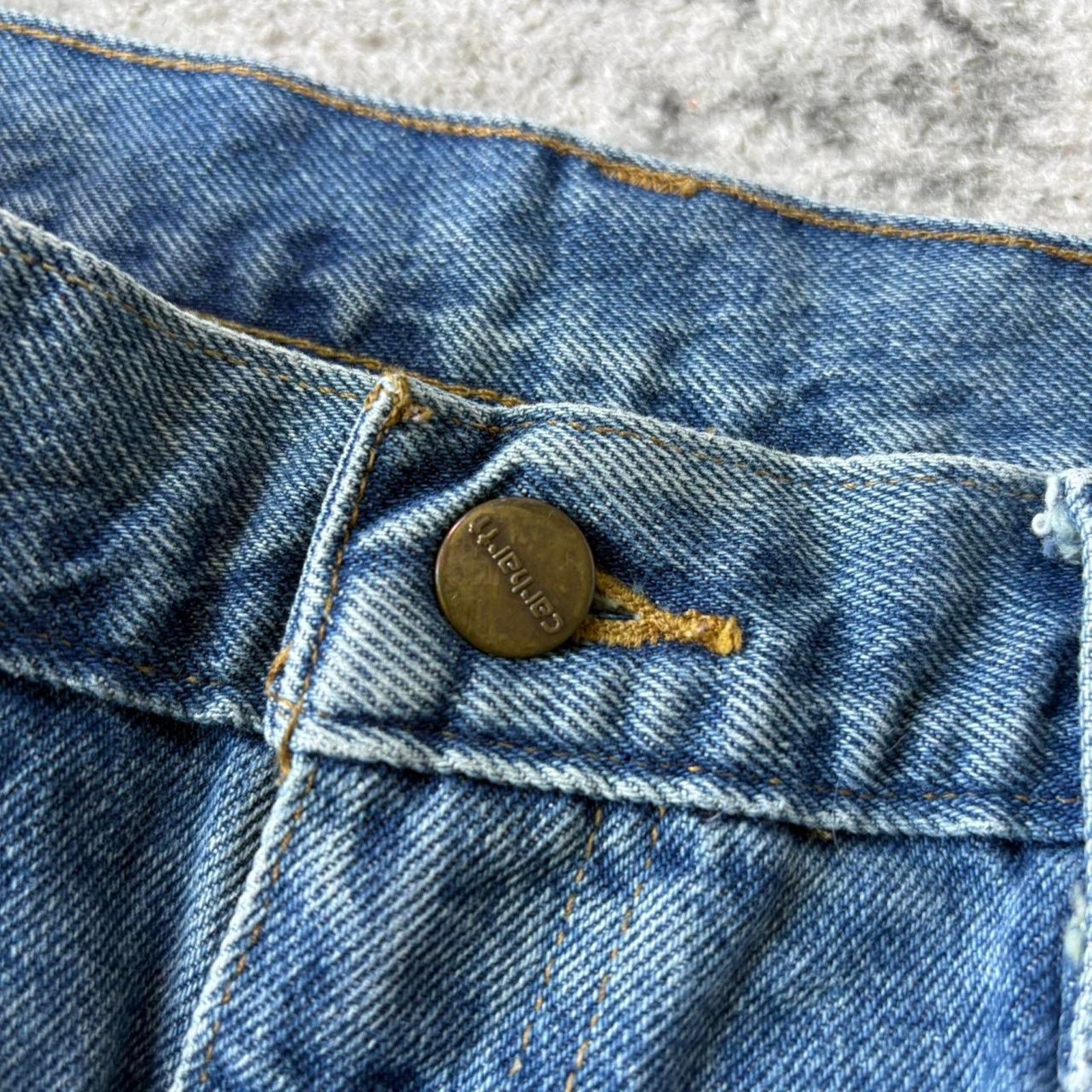 Carhartt carhartt blue denim carpenter jeans 38x30 Size US 38 / EU 54 - 6 Thumbnail