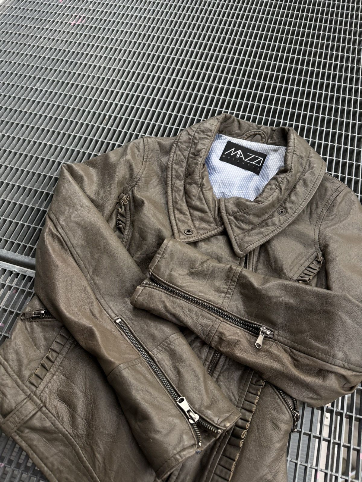 Leather Avamt-garde Leather Distracted Jacket Size M / US 6-8 / IT 42-44 - 5 Thumbnail