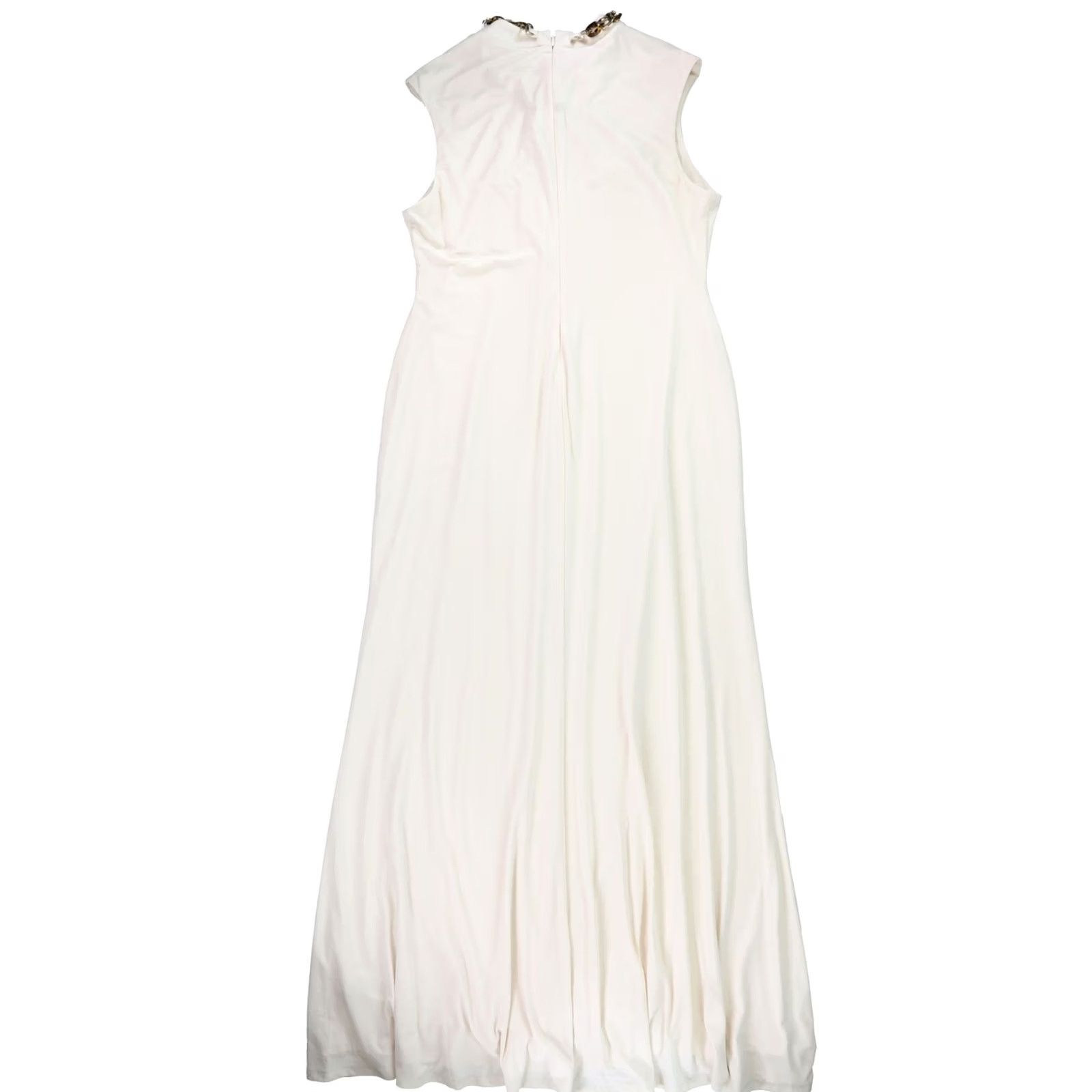 Ralph Lauren Ralph Lauren Womens Gown Dress Chain Trim Stretch Jersey Knit natural Size 12 Size XL / US 12-14 / IT 48-50 - 2 Thumbnail
