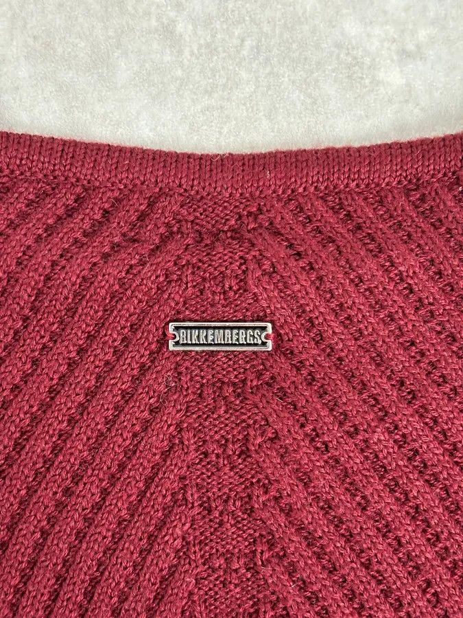 Dirk Bikkembergs 2010s Bikkembergs Burgundy Wool Turtleneck Sweater Size US M / EU 48-50 / 2 - 7 Thumbnail