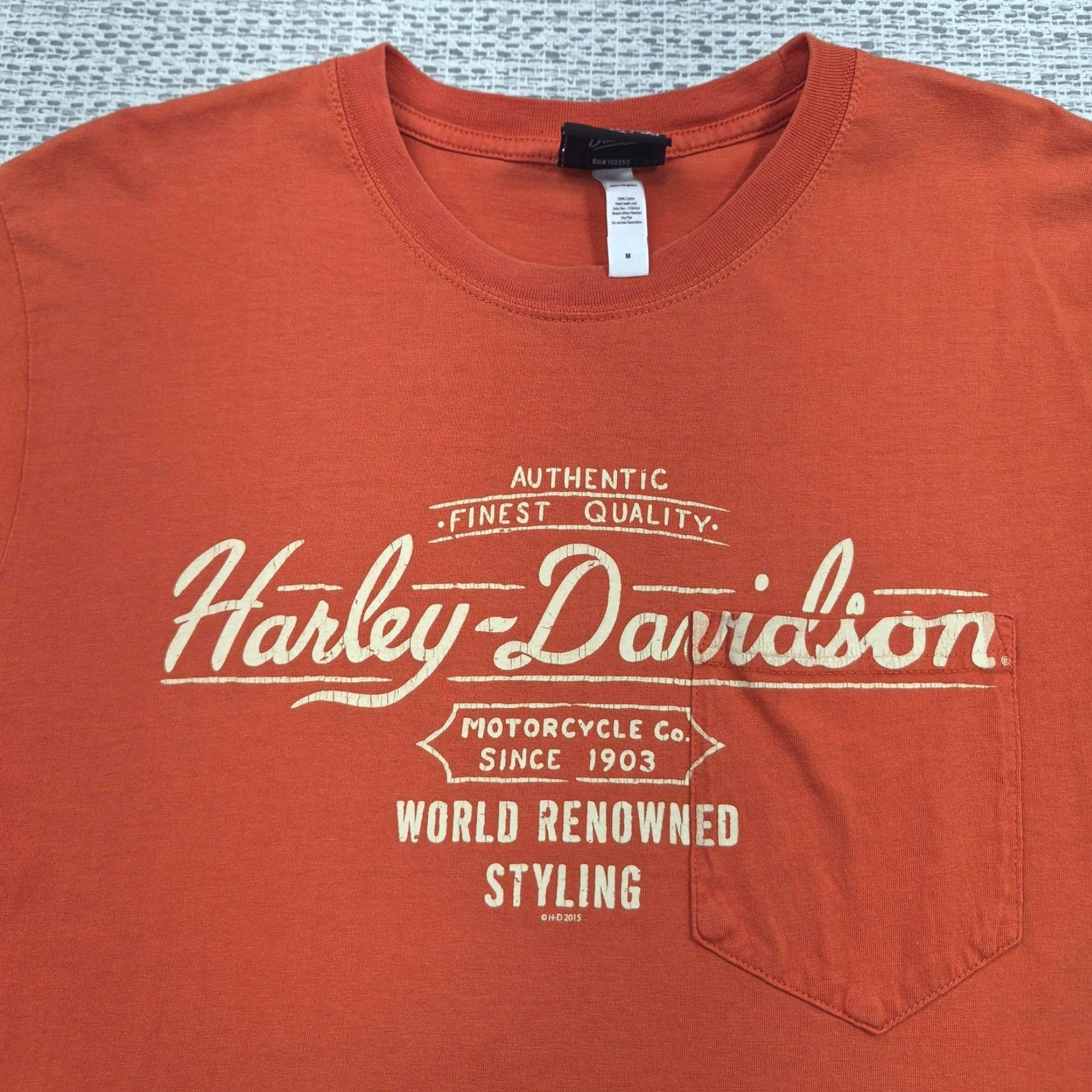 Harley Davidson Harley-Davidson Caliente Shirt Mens Medium Orange Graphic Tee San Antonio Texas Shirt Mens M Orange Harley-Davidson Caliente Shirt Texas USA Size US M / EU 48-50 / 2 - 6 Thumbnail