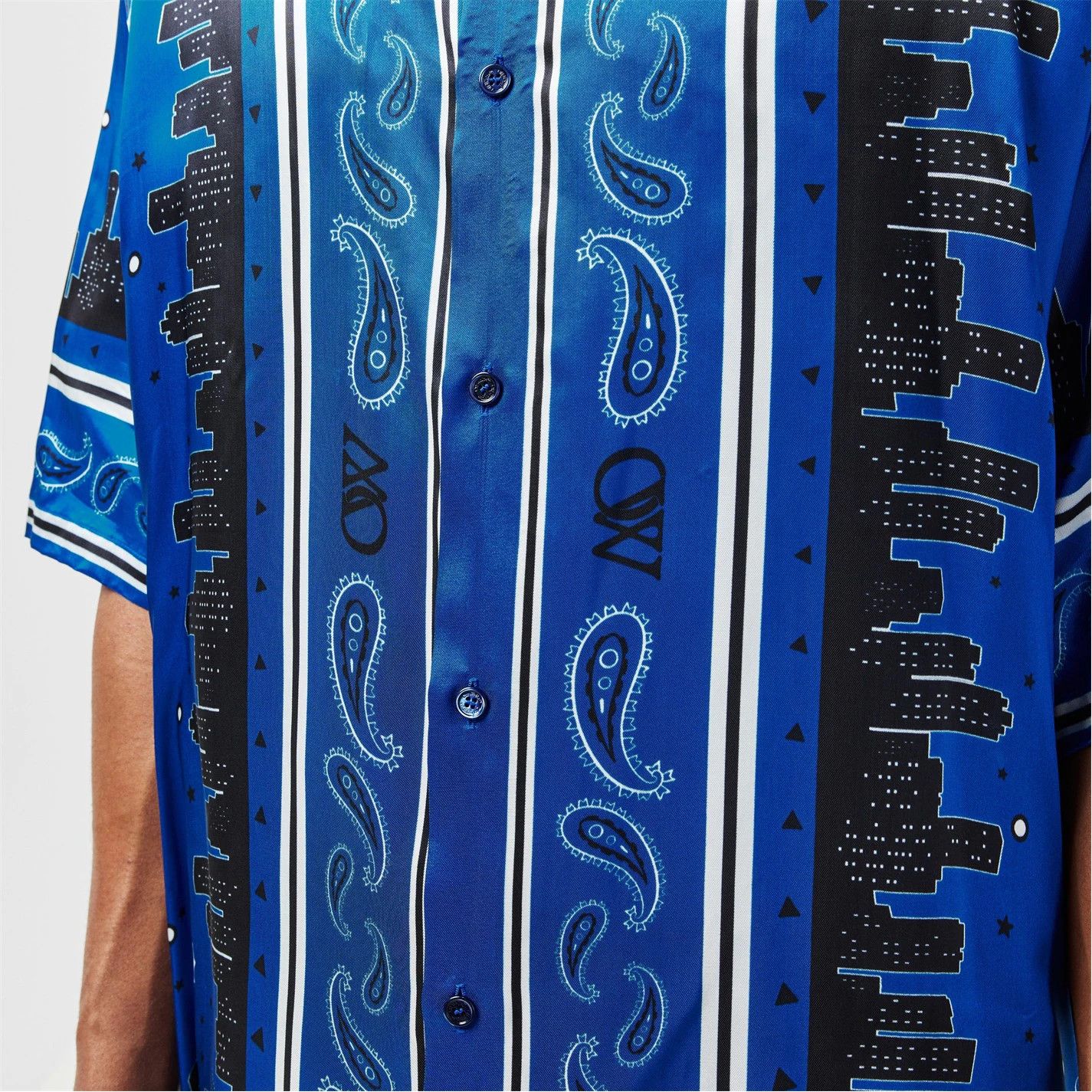 Off-White o1g2r1mq0326 Bandana Relaxed Fit Bowling Shirt in Multicolor Size US S / EU 44-46 / 1 - 5 Thumbnail