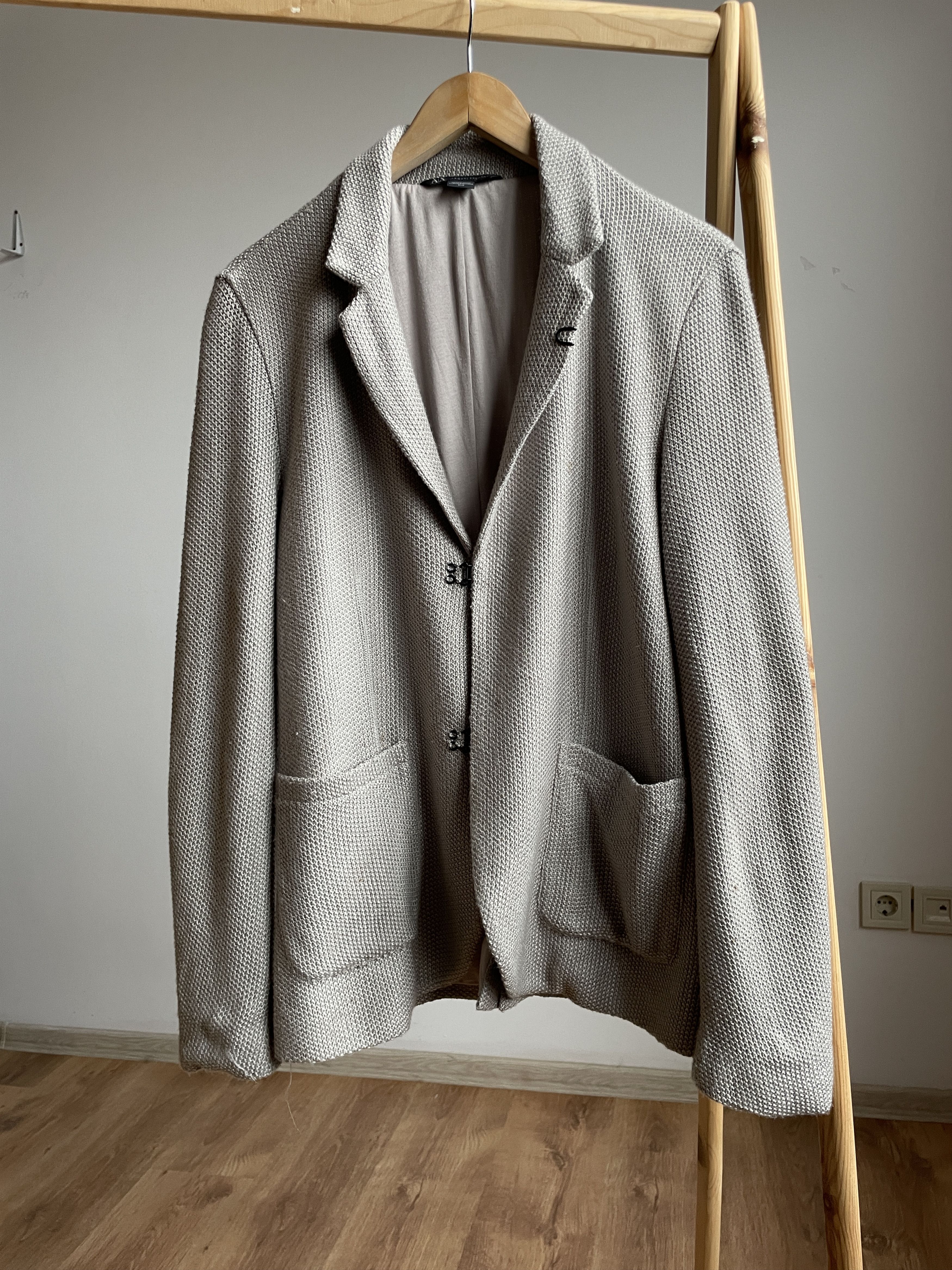 Armani Exchange Armani Exchange Z Holiday 2012 Knitted Acrylic Blazer Size 40R - 1 Thumbnail