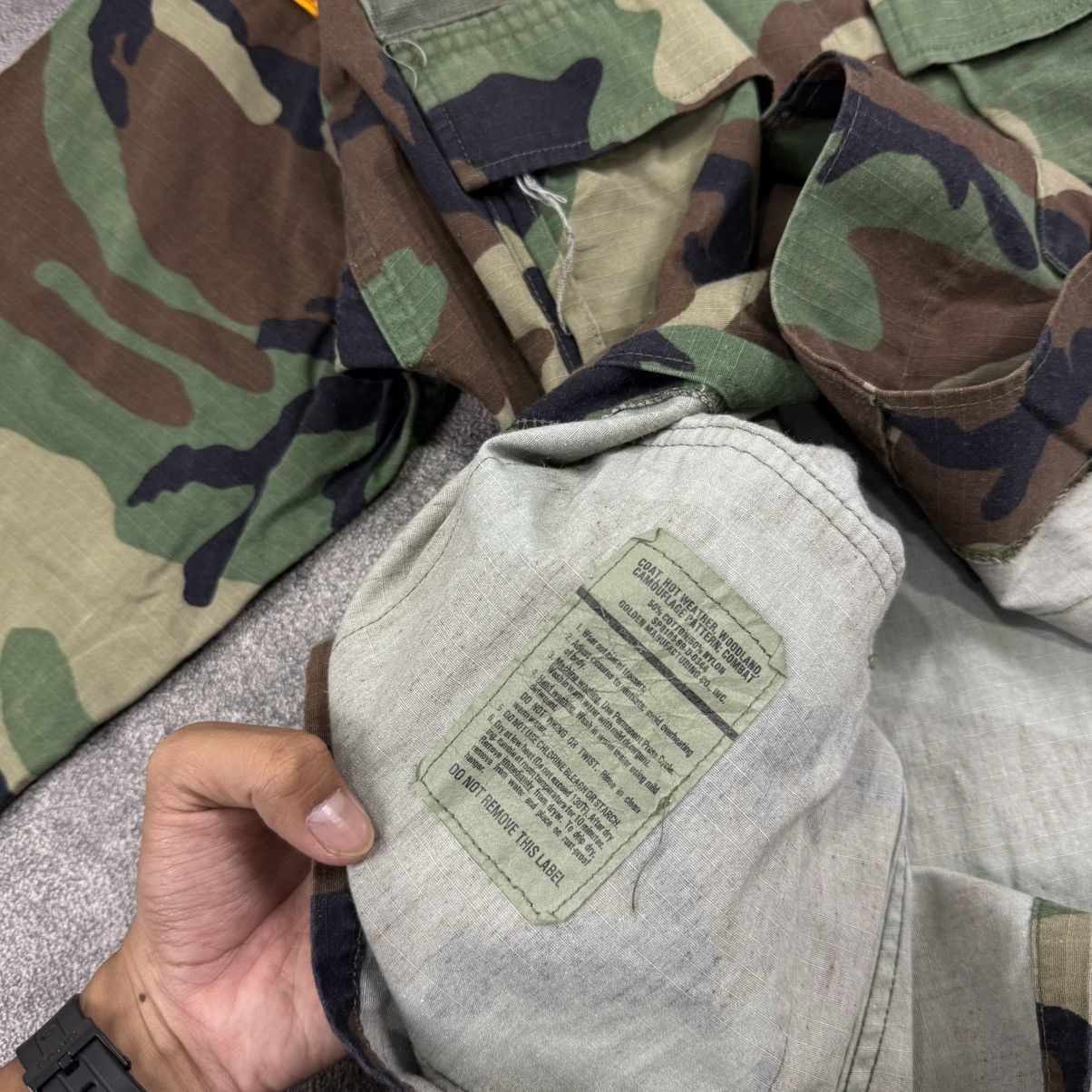 Vintage Vintage US ARMY BDU woodland jacket camouflage ripstop weath Size US XL / EU 56 / 4 - 7 Thumbnail