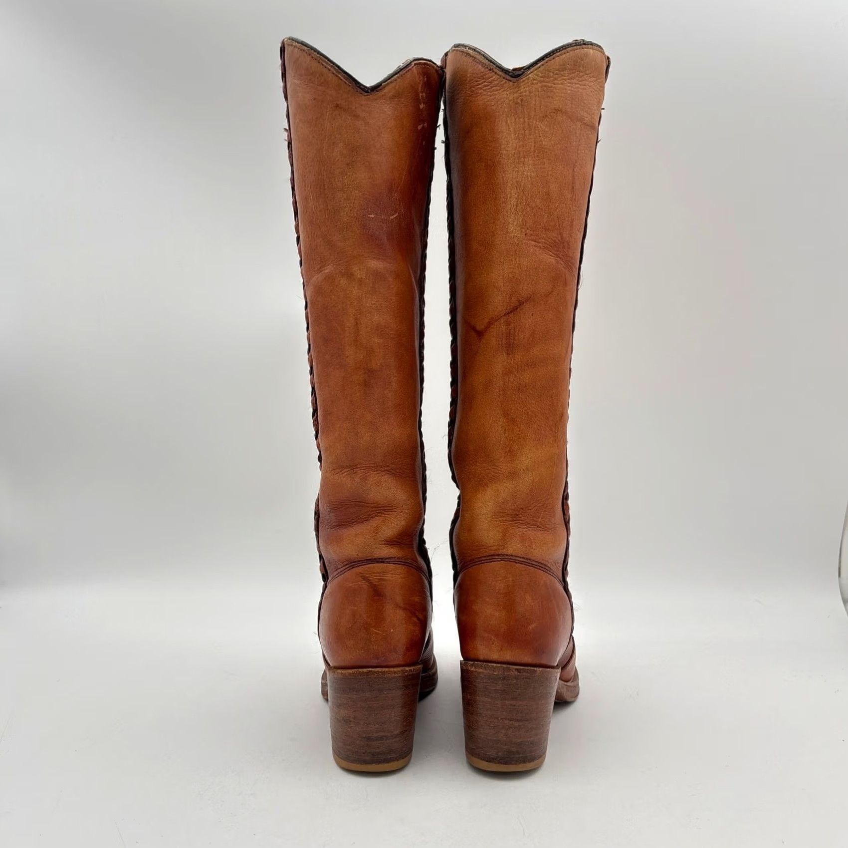 Vintage VINTAGE Capezio Boots Women's 5.5 M Brown Braided Campus 70s Size US 6 / IT 36 - 4 Thumbnail