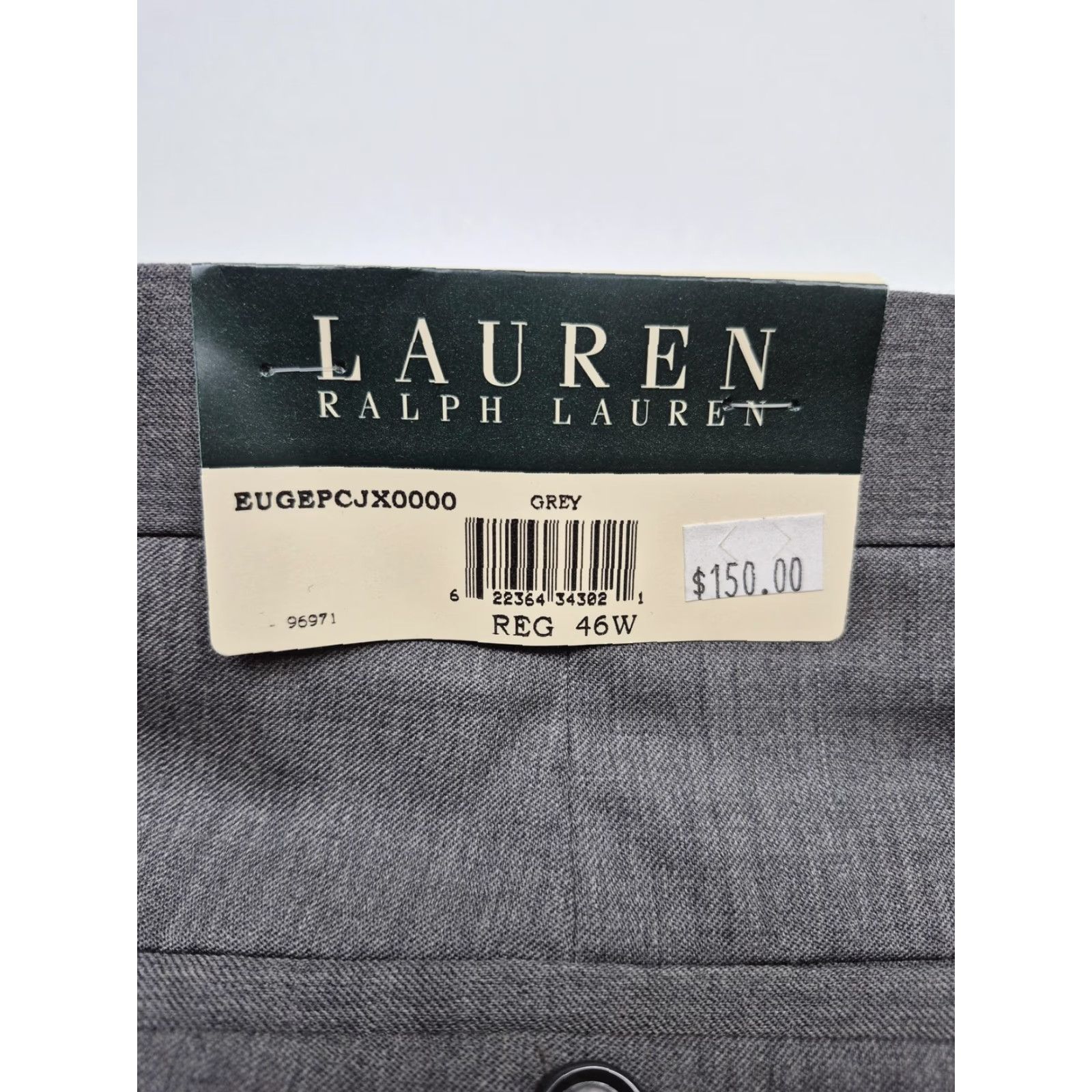 Ralph Lauren VINTAGE Lauren Ralph Lauren Dress Pants Mens 46x36 Gray Wool Pleated Unhemmed NWT Size US 30 / EU 46 - 4 Thumbnail