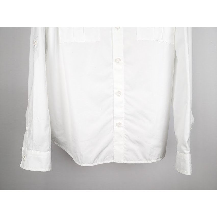 Bottega Veneta o1rshd1 Compact Cotton Poplin Shirt in White Size US L / EU 52-54 / 3 - 7 Thumbnail