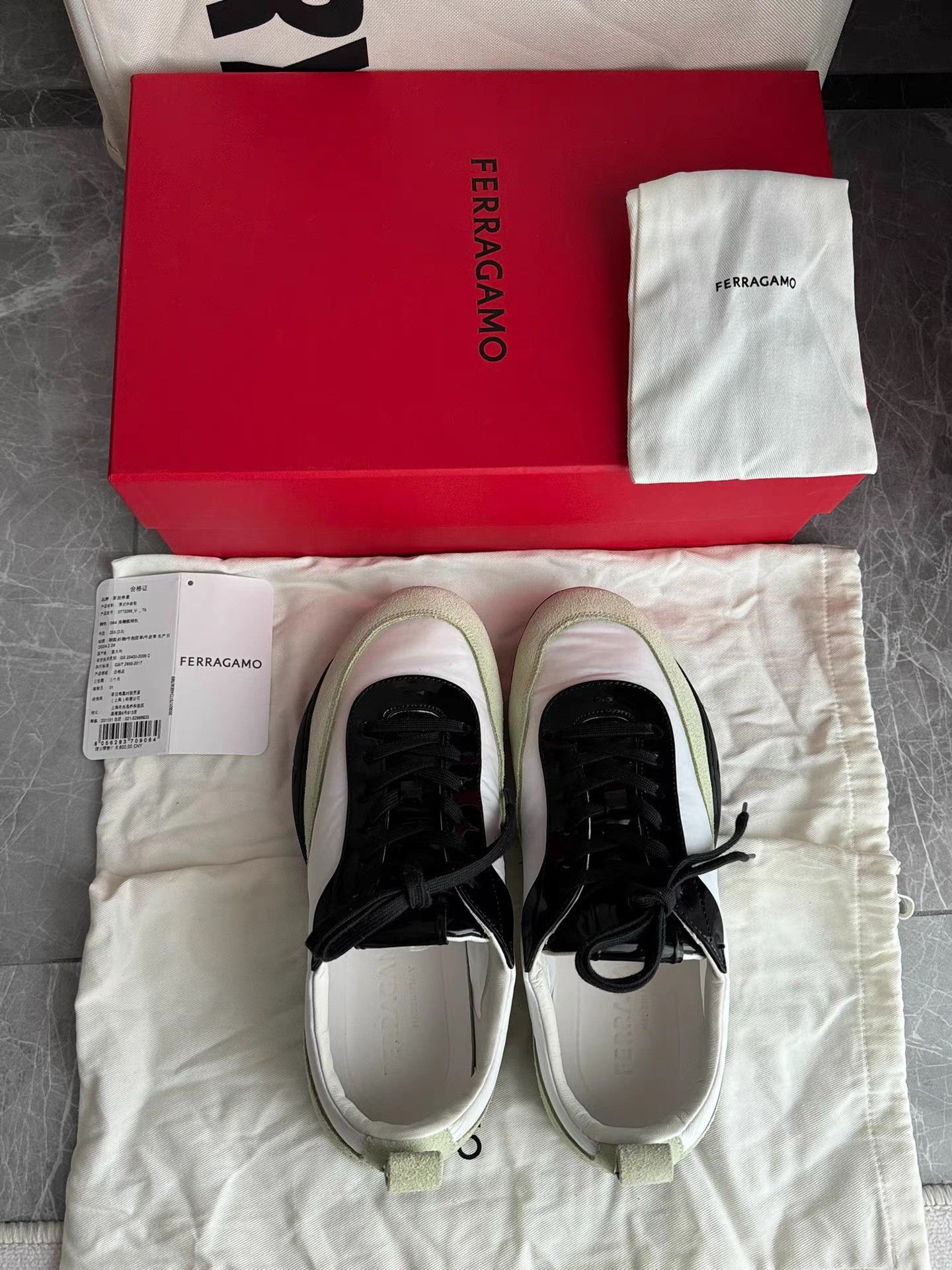 Salvatore Ferragamo Ferragamo Men's Casual Sneakers K6 Size US 7.5 / EU 40-41 - 5 Thumbnail
