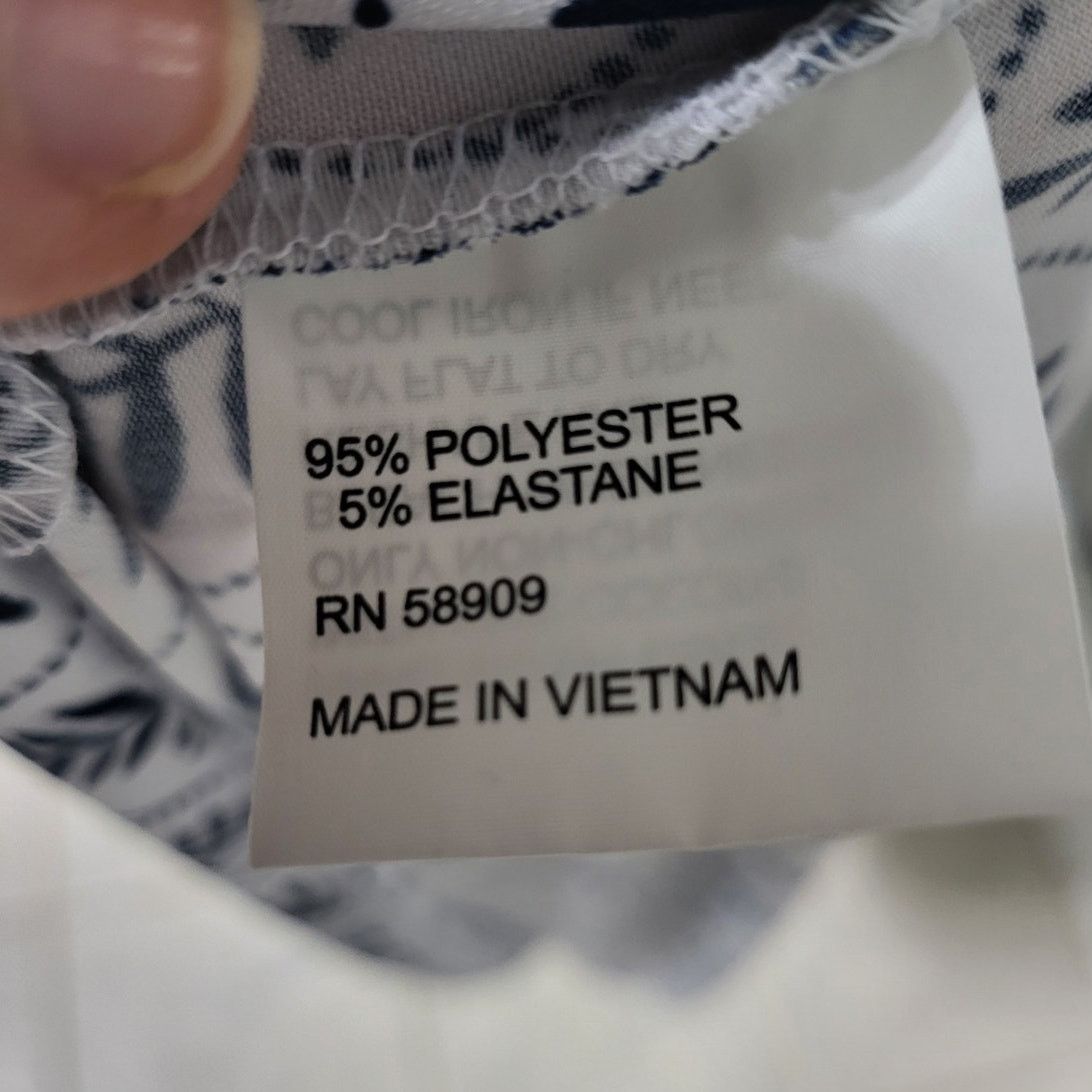 Preston & York Preston & York Sydney Jersey V Neck Dress/Navy Leaf - XXL Size XXL / US 16-18 / IT 52-54 - 5 Thumbnail
