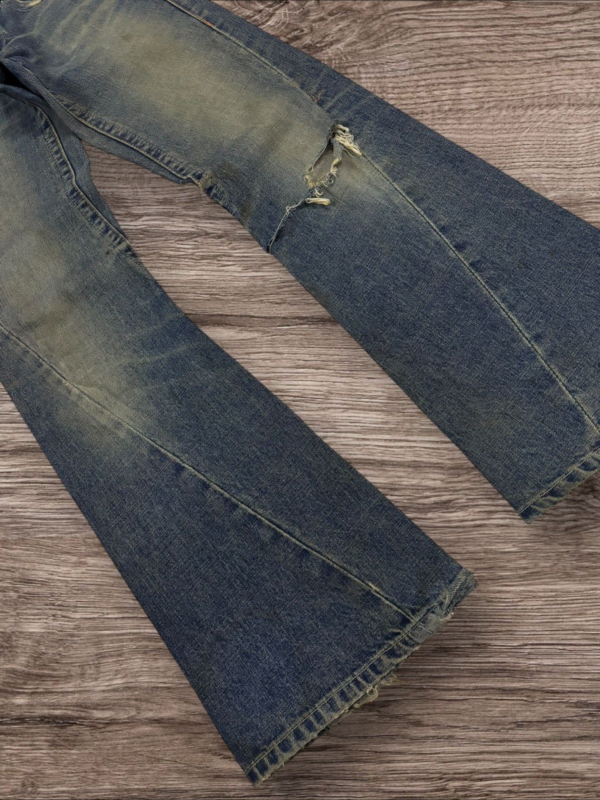 If Six Was Nine Y2K Japan If Six Was Nine Inspired Mud Washed Flare Jeans Size US 30 / EU 46 - 3 Thumbnail