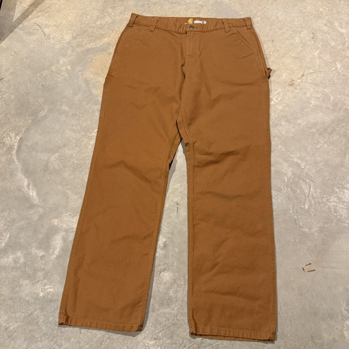 Carhartt Carhartt Duck Canvas Workwear Baggy Carpenter Pants Skater Size US 37 - 6 Thumbnail