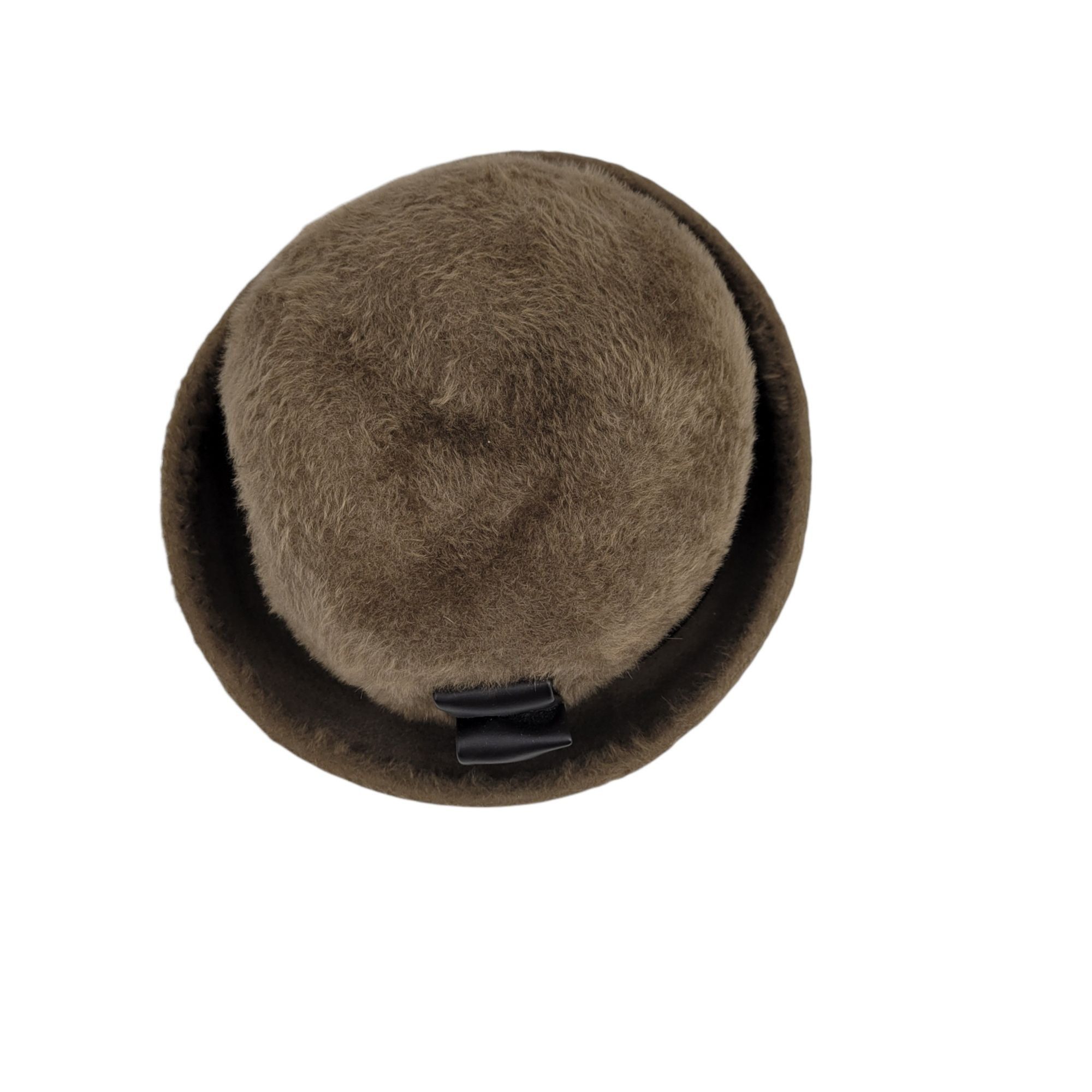 Vintage 60's Mr. John Sophisticate Mystere Brown Fuzzy Cloche Hat Fa Size ONE SIZE - 11 Thumbnail