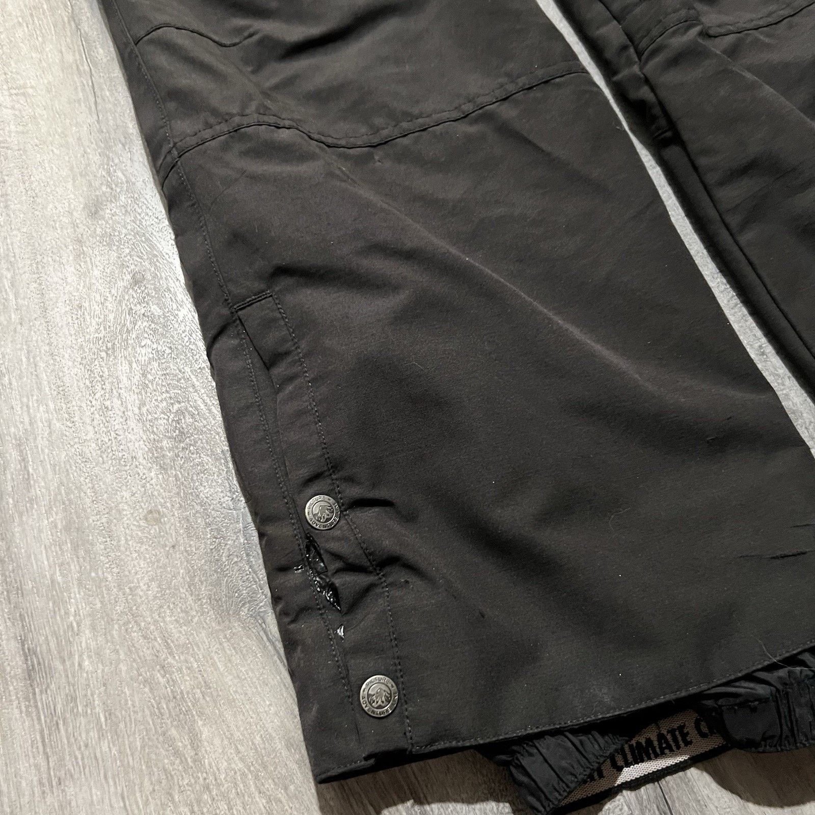 Other Picture Organic YAKOUMO Ski Bibs Black Snow Pants Outdoor Size 37" - 7 Thumbnail
