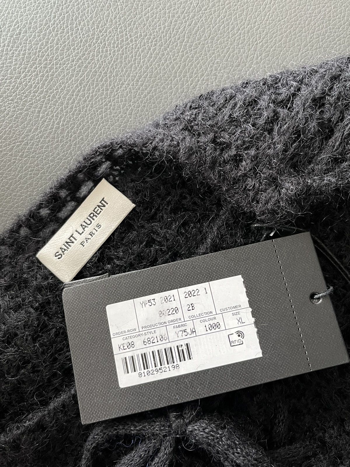 Saint Laurent Paris Rare Super Runway Saint Laurent Trashed Celebrity Sweater Size US XL / EU 56 / 4 - 7 Thumbnail