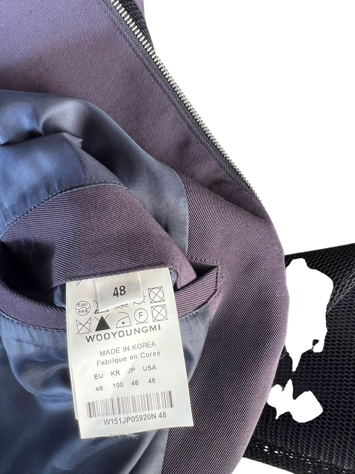 Wooyoungmi Wooyoungmi Paris Mesh Sleeve Wool Bomber Jacket Size US M / EU 48-50 / 2 - 17 Thumbnail