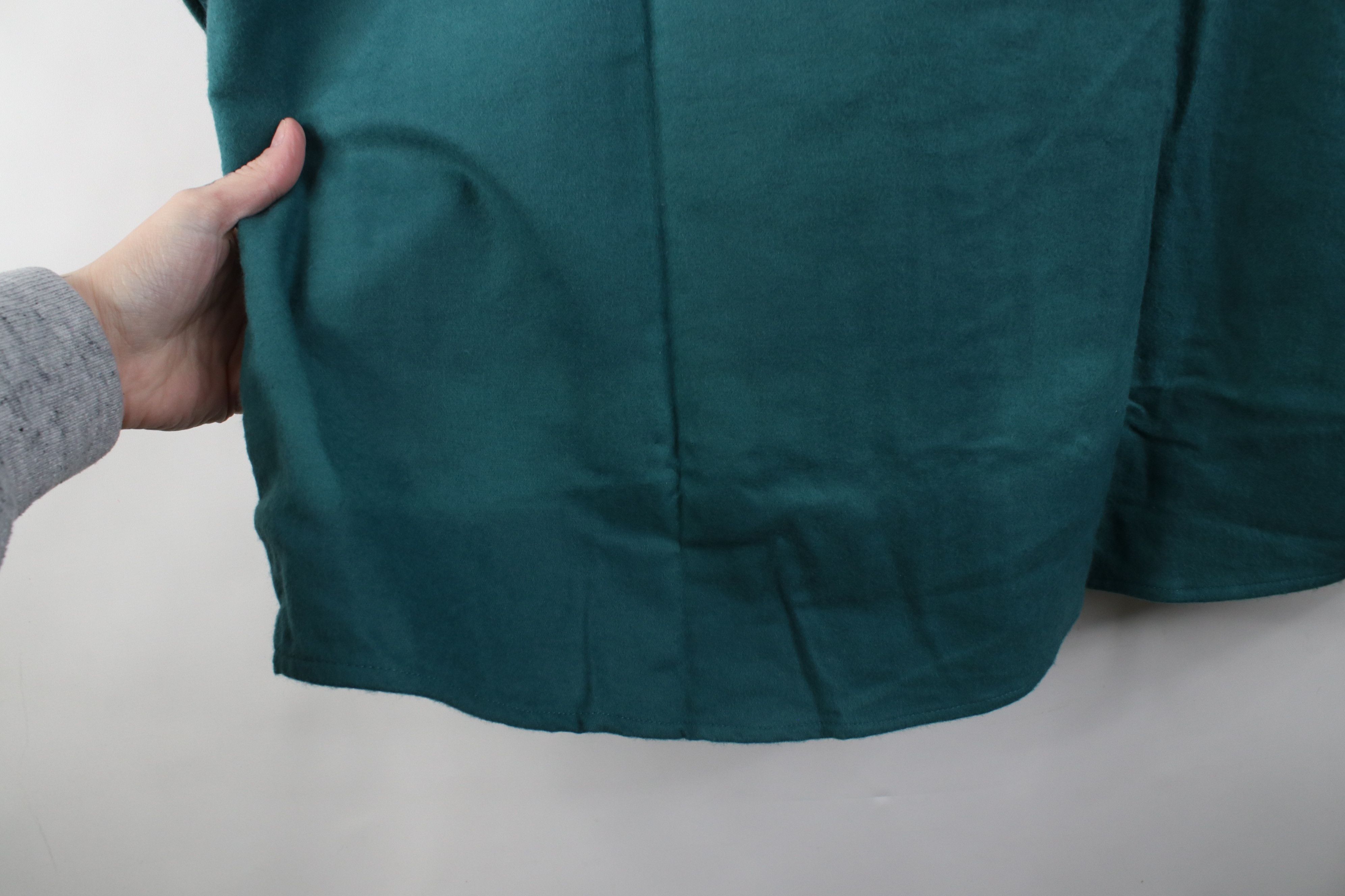 Vintage Deadstock Vintage 70s 80s Cloth Button Shirt Green USA Size US XL / EU 56 / 4 - 15 Thumbnail