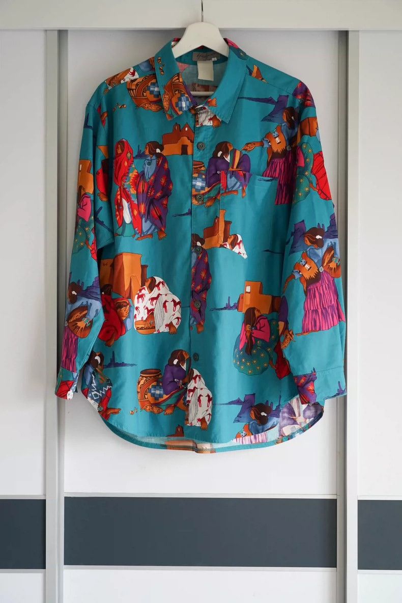 Yohji Yamamoto Yohji Yamamoto Indian Print Long Sleeve Shirt Size US M / EU 48-50 / 2 - 1 Thumbnail