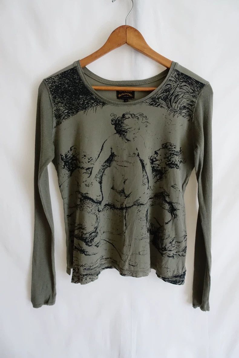 Vivienne Westwood Vivienne Westwood Oil print aged long sleeve shirt Size M / US 6-8 / IT 42-44 - 1 Thumbnail