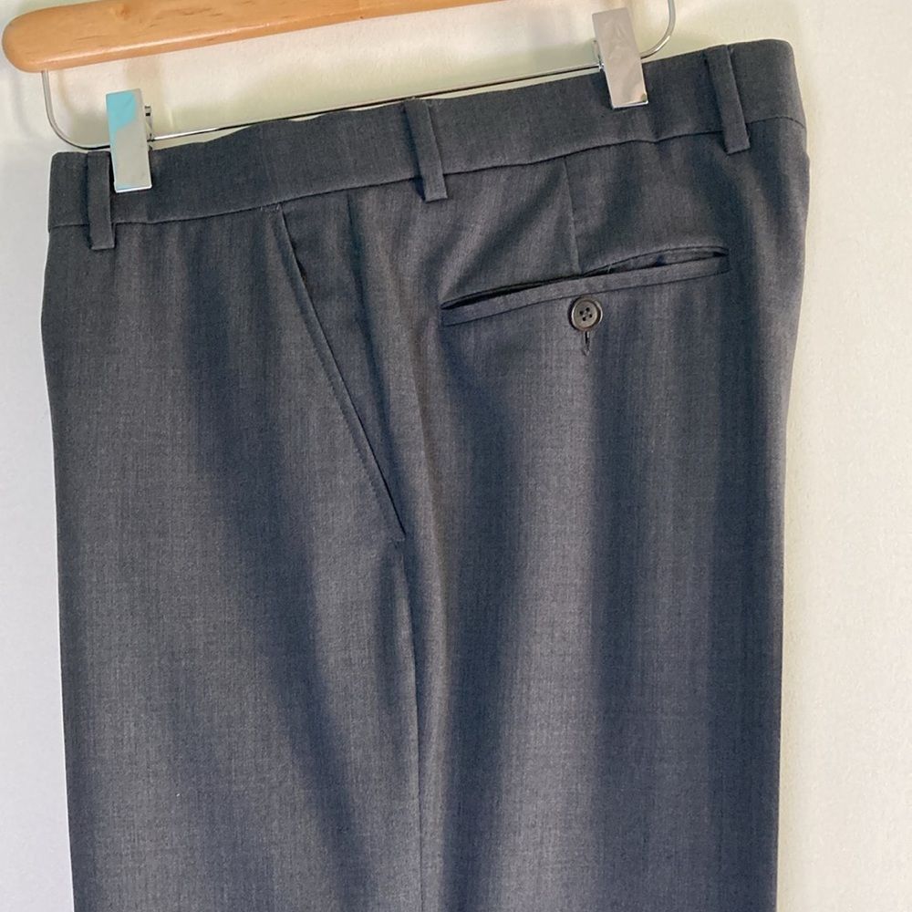 Other Ballin Wool Super 120's Gray Cuffed Mens Dress Pants Size 3 Size US 35 - 4 Thumbnail