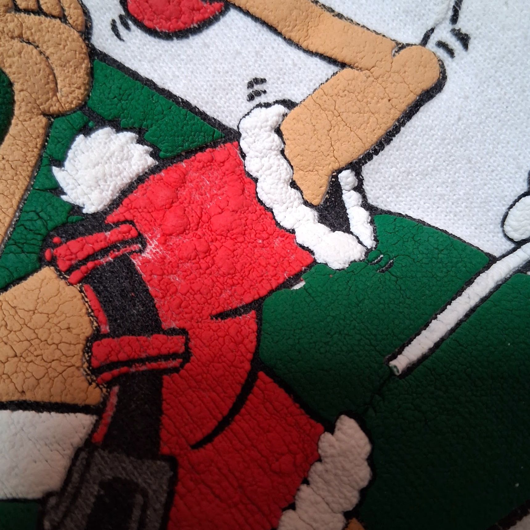 Vintage VINTAGE 20/20 SPORT Christmas Sweatshirt Pullover Crew Neck Long Sleeve Men Large White Reindeer Ice Skate Happy Holidays Winter Graphic Puffy Size US L / EU 52-54 / 3 - 6 Thumbnail