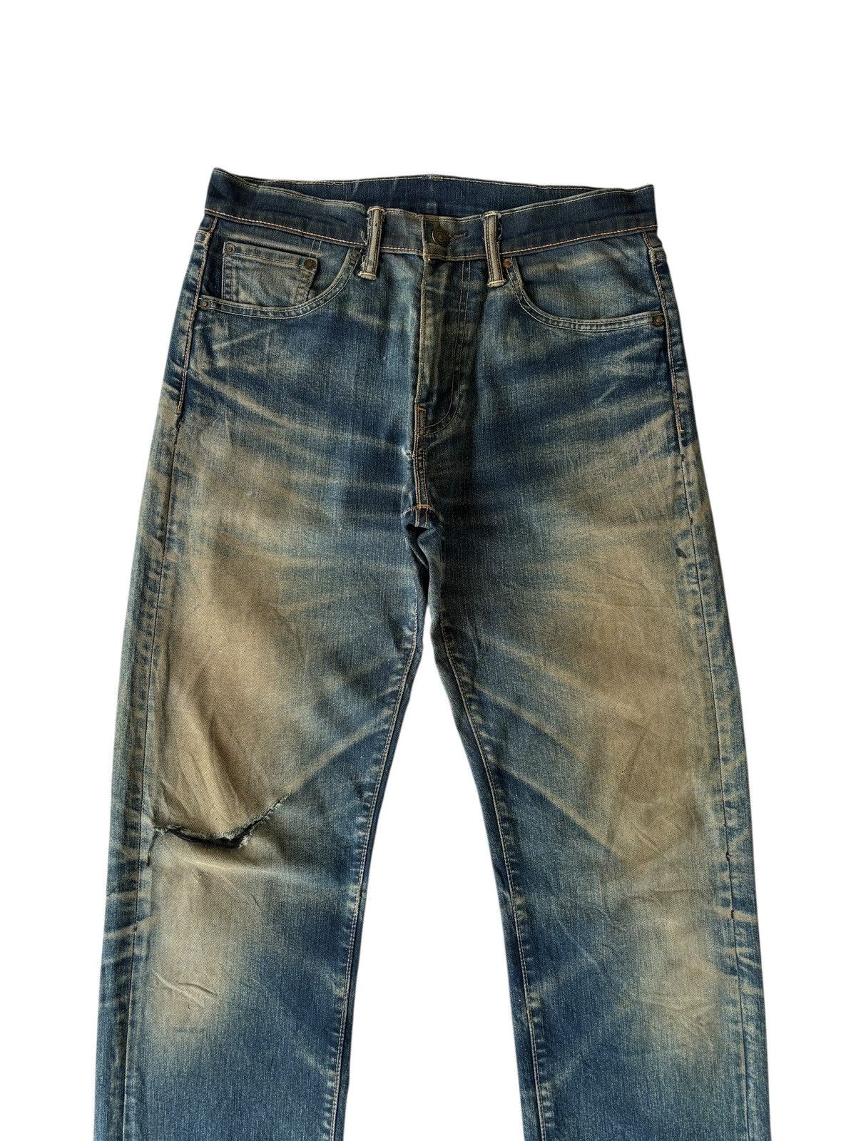 If Six Was Nine Vintage Levis 505 Mud Wash Rusty Jeans Distressed Denim Size US 31 - 7 Thumbnail