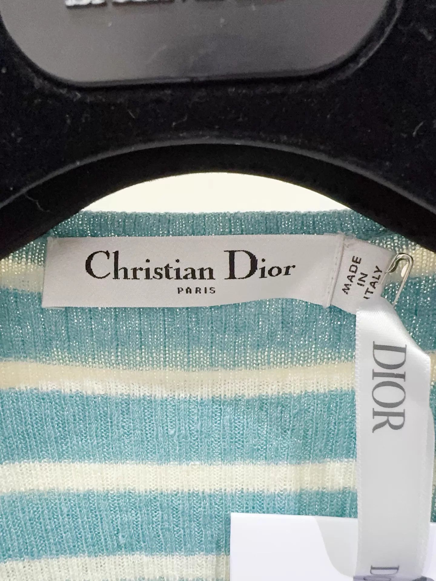 Dior Dior 25SS Sailor Collar Navy Linen Silk Top Women's F34 Size XS / US 0-2 / IT 36-38 - 2 Thumbnail