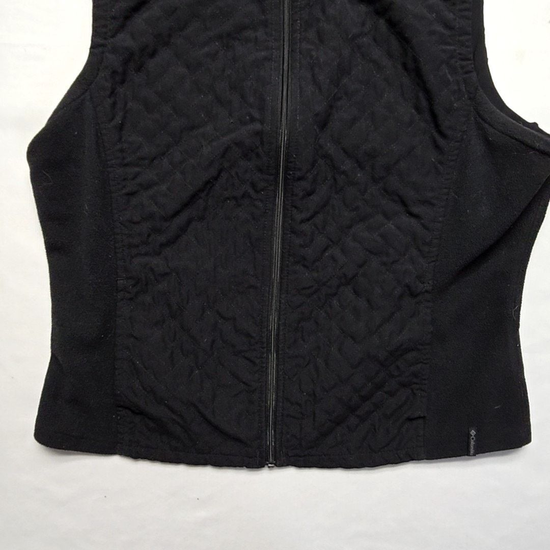 Columbia Columbia Women's Quilted Vest Black Outdoor Fleece Zip Up S Size S / US 4 / IT 40 - 3 Thumbnail