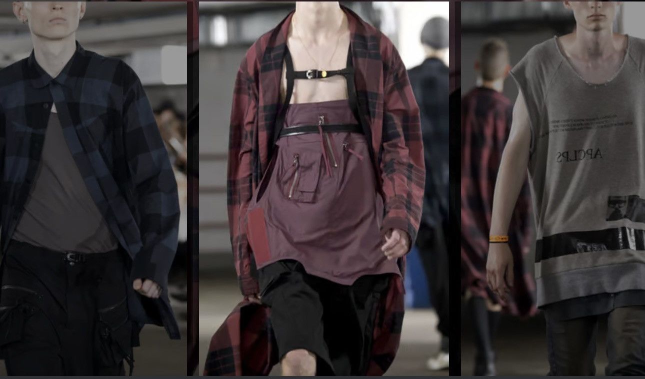 Julius Red Tartan APCLPC Julius SS18 Collection light Coat Jacket Size US S / EU 44-46 / 1 - 3 Thumbnail