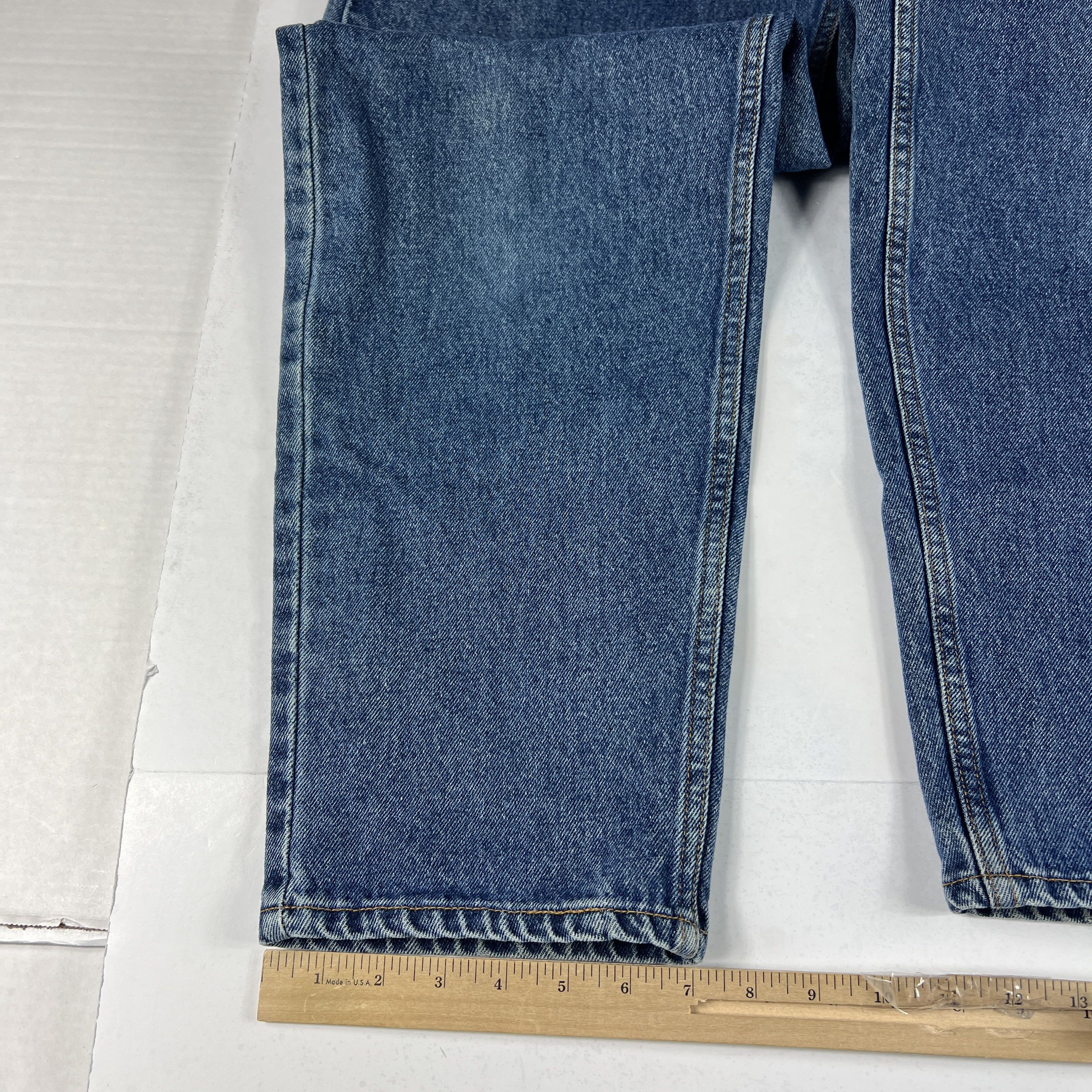 Levi's × Vintage VTG 90s Levi's Jean 560 Loose Taper Blue Denim Orange Tab Size US 33 - 7 Thumbnail