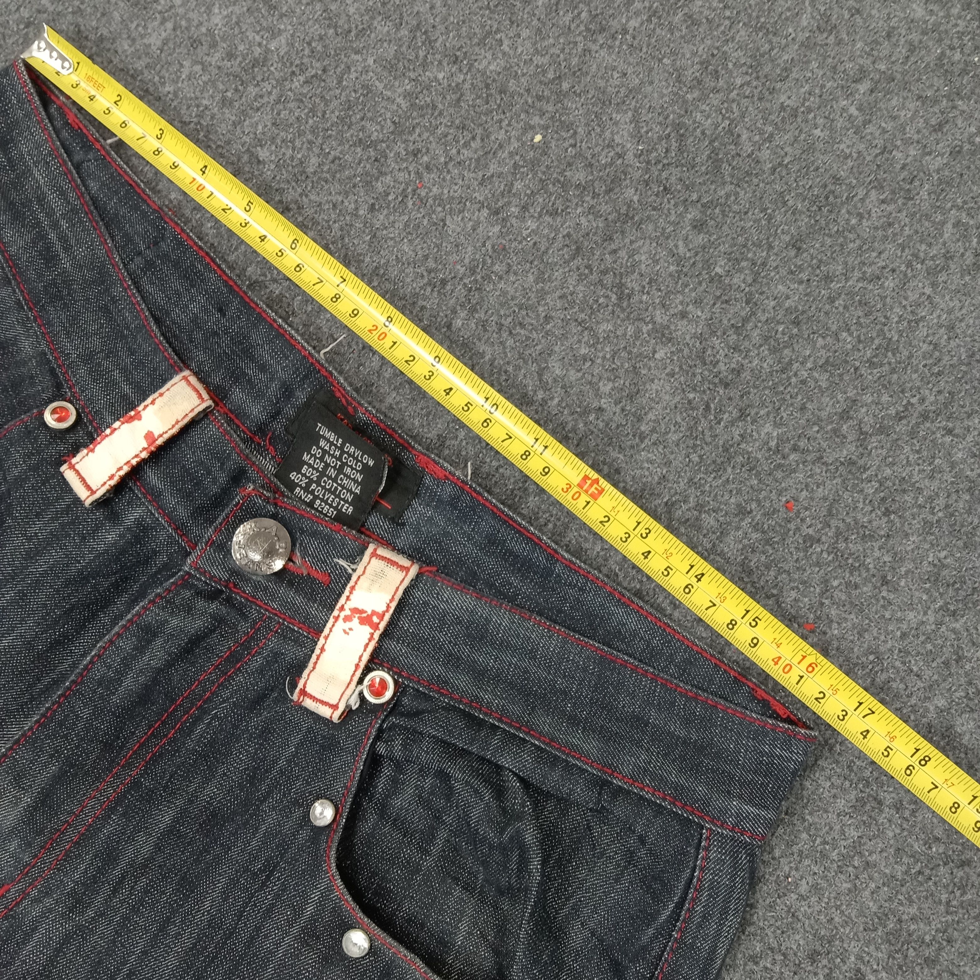 If Six Was Nine K.A.D. Japanese Streetwear Baggy Denim Jeans c235n2 Size US 34 / EU 50 - 10 Thumbnail