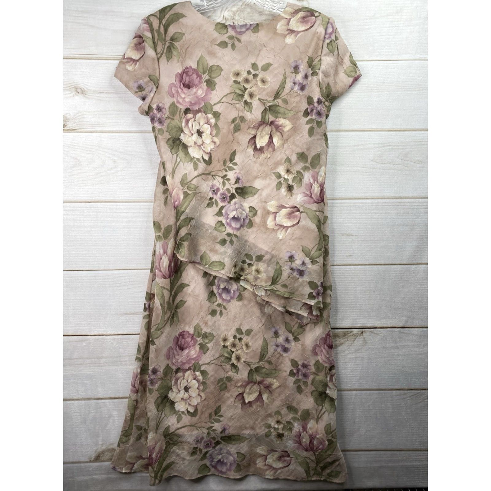 Vintage VINTAGE Jessica Howard Outfit/Set Skirt Shirt 12 Pink Floral Lined Midi Cottagecore Garden Girl Women Size XL / US 12-14 / IT 48-50 - 4 Thumbnail