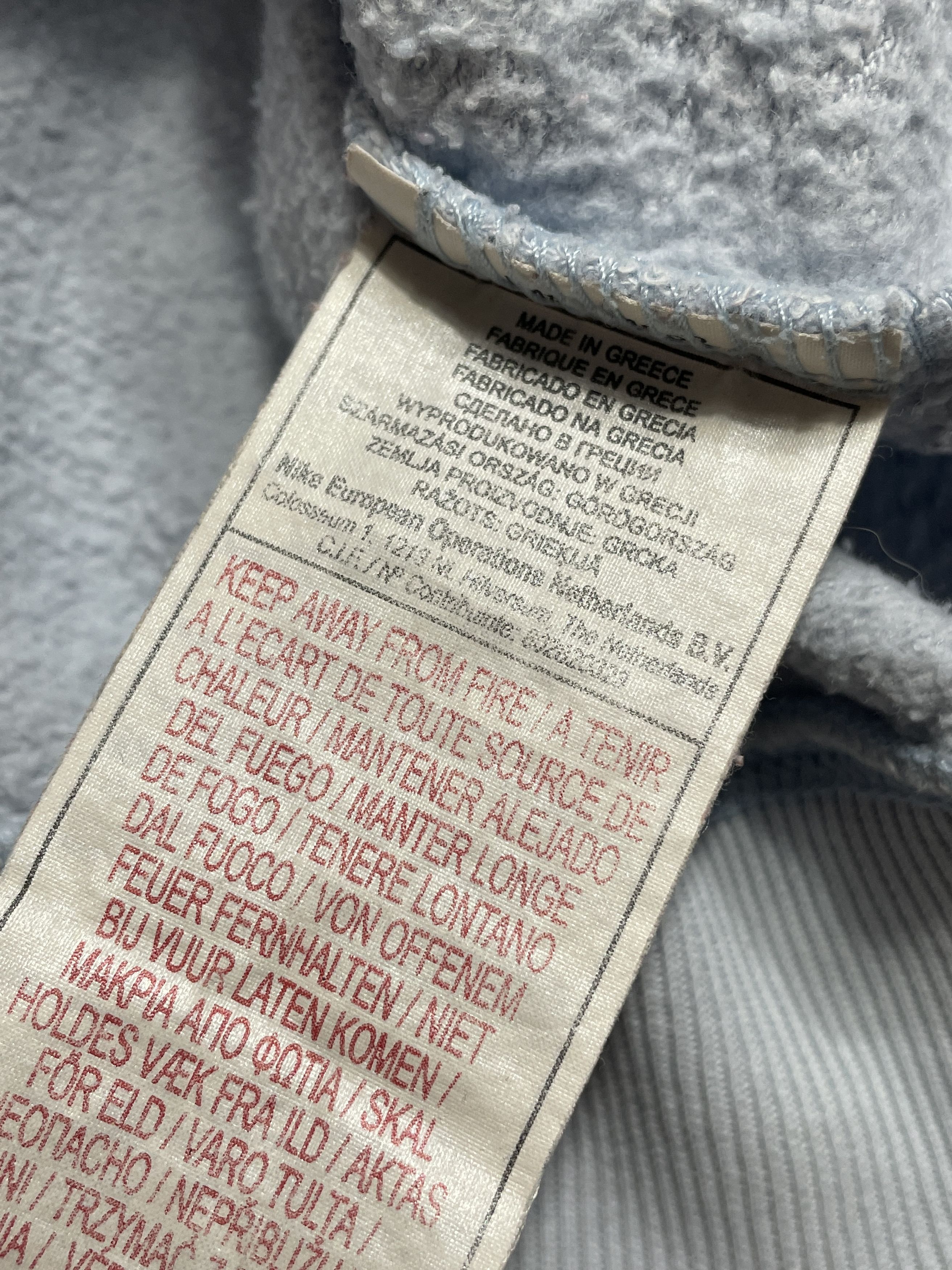 Nike RARE❗️Nike Vintage Y2K Hoodie Silver Tag Boxy Fit Baby Blue Size US S / EU 44-46 / 1 - 8 Thumbnail