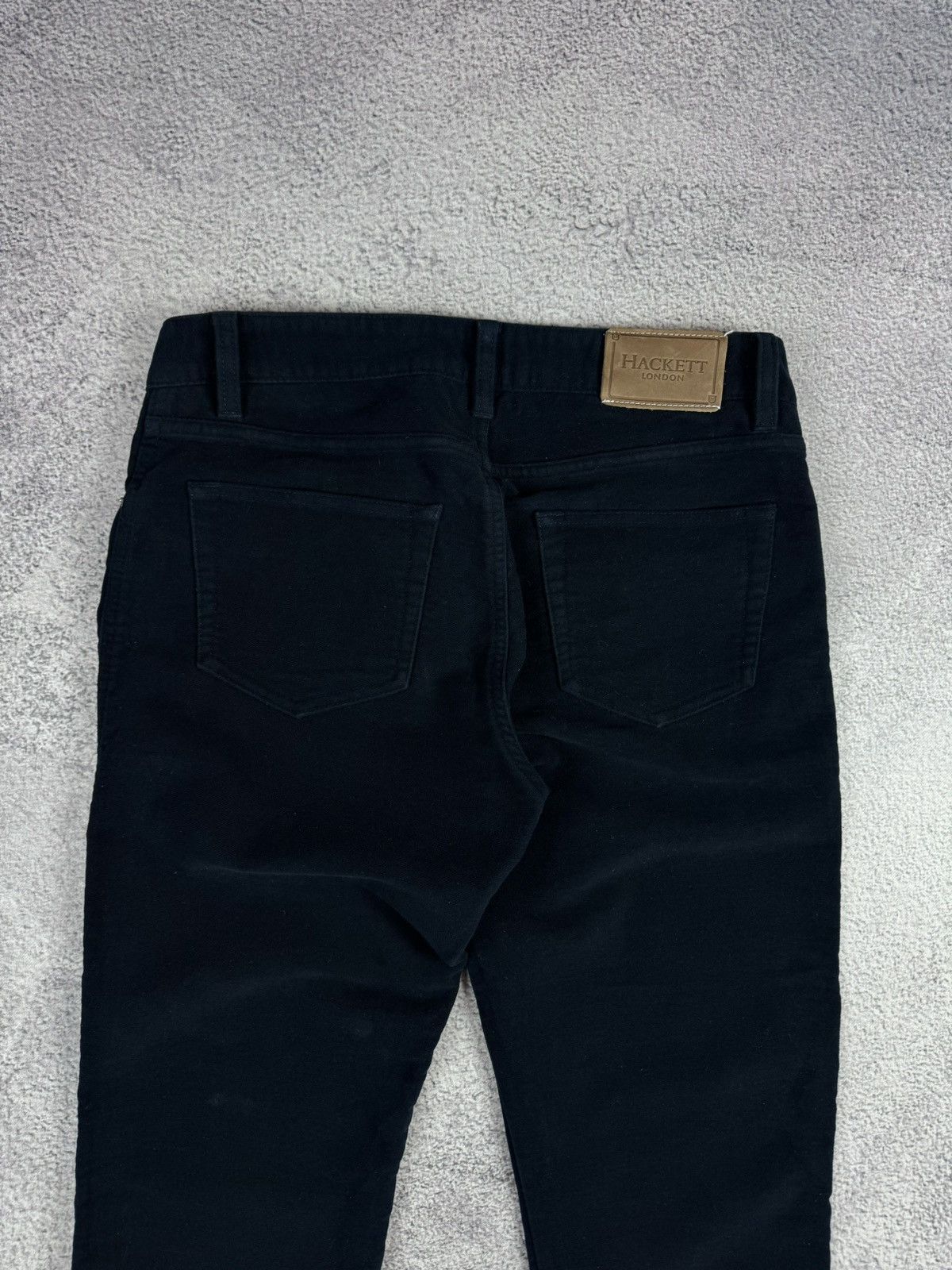 Hackett HACKETT London Velour Cotton Navy Blue Chino Pants Trousers Size US 31 - 15 Thumbnail