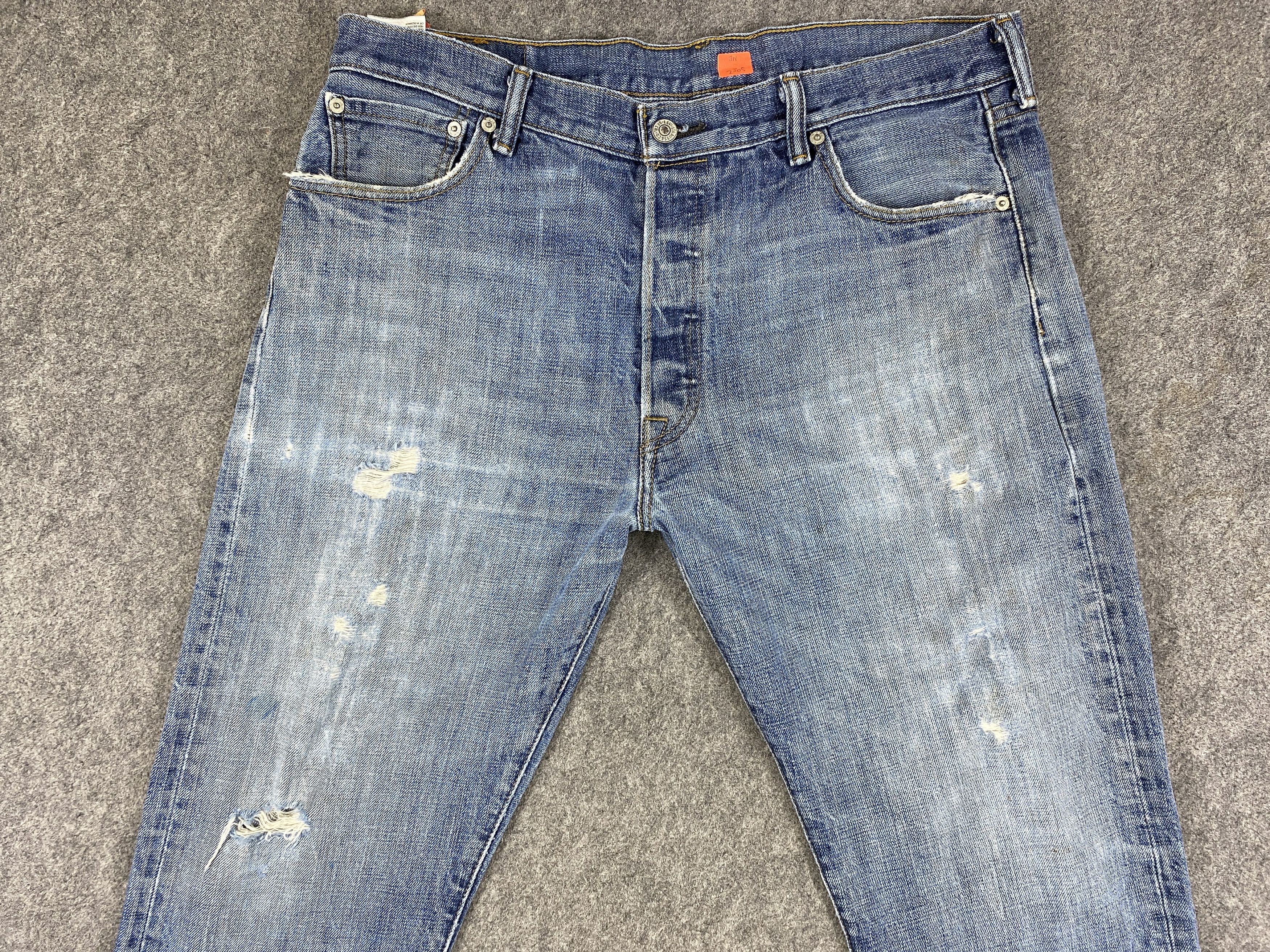 Levi's Blue Wash Vintage Levi's 501 Jeans 36x29.5 Denim -JN2305 Size US 36 / EU 52 - 3 Thumbnail