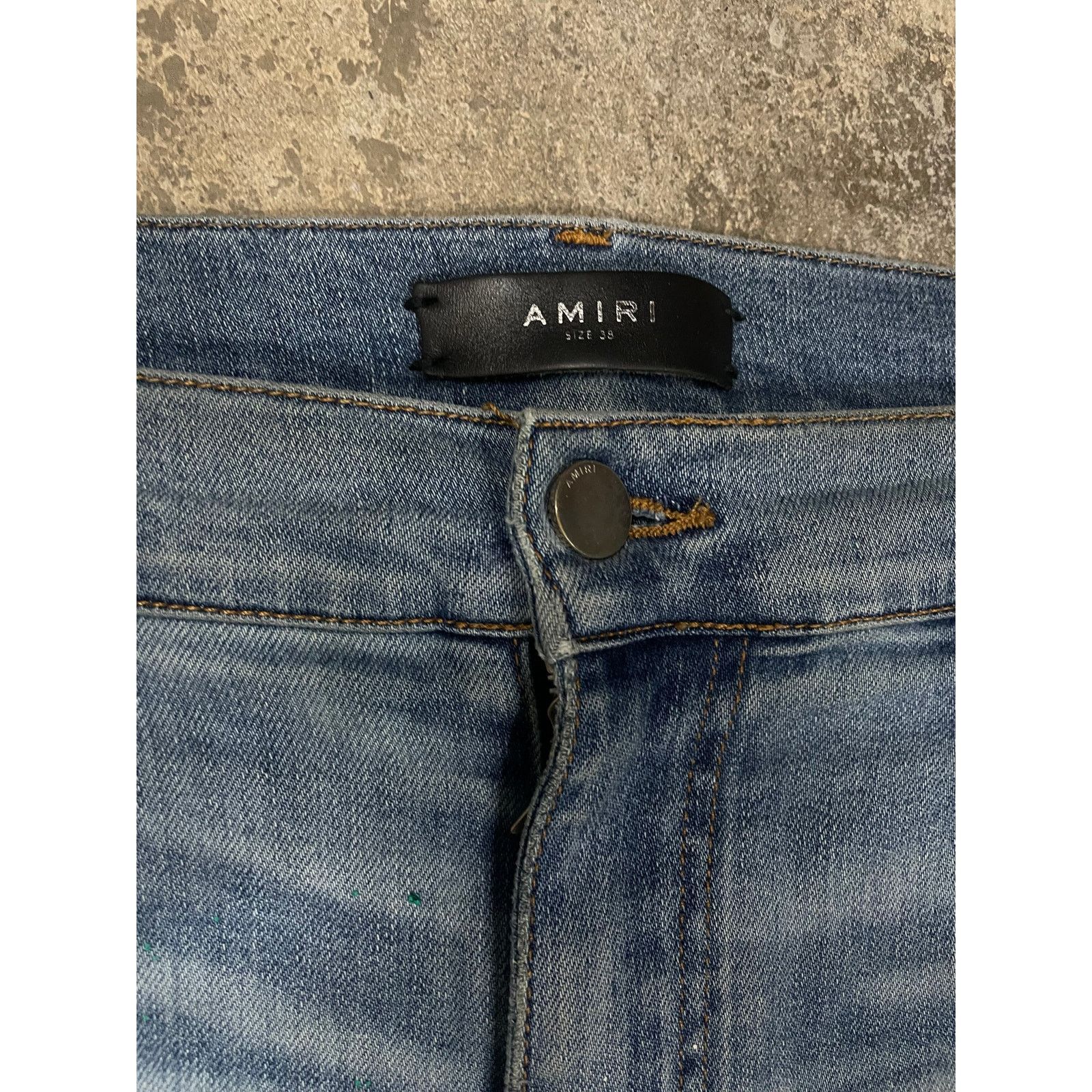 Amiri Amiri Jeans Light Wash Splatter Thrasher Used 38 Size US 38 / EU 54 - 3 Thumbnail