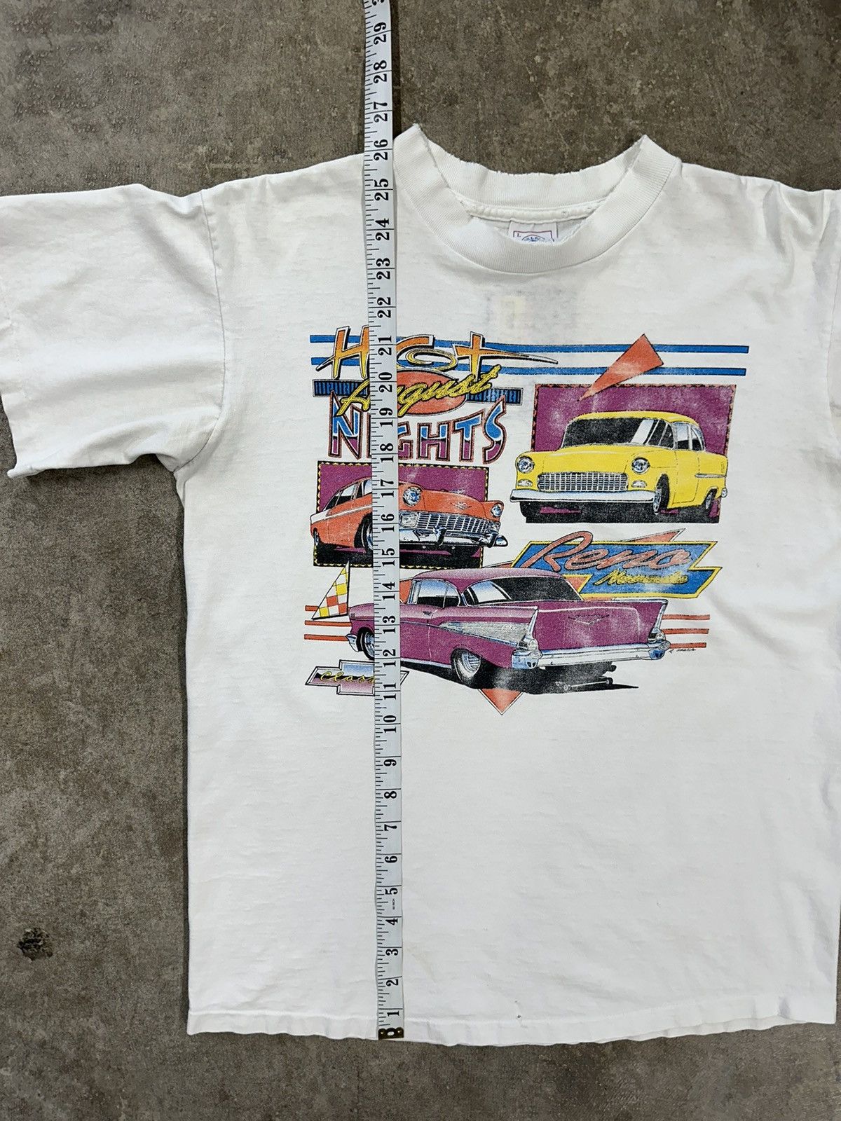 Delta Vintage 90s Hot August Nights Car T-Shirt Size US L / EU 52-54 / 3 - 11 Thumbnail