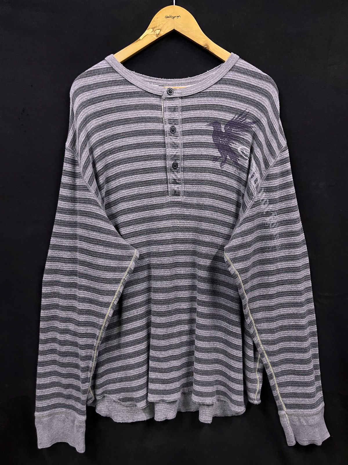 Gap GAP WAFFLE LONGSLEEVE GOTHIC PUNK STYLE Size US XXL / EU 58 / 5 - 4 Thumbnail