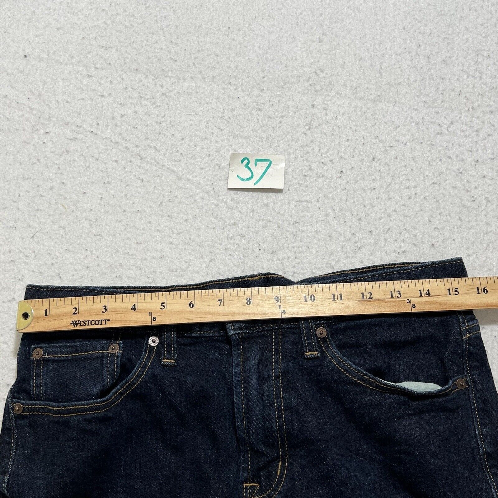 Old Navy Old Navy 32x33 Skinny Denim Jeans Dark Navy Blue Size US 32 / EU 48 - 9 Thumbnail