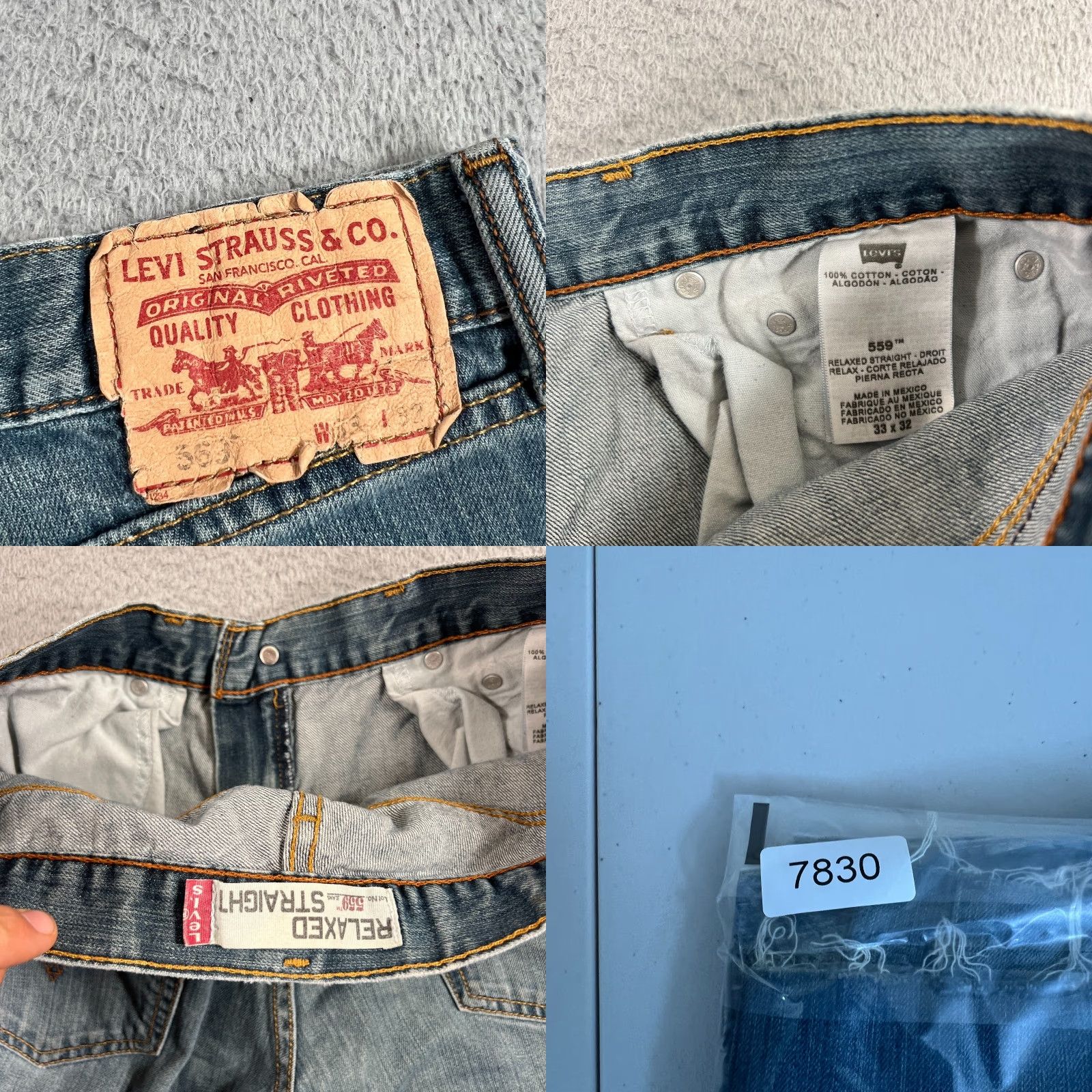 Levi's VINTAGE Levi's Bermuda Shorts Men 33 Blue Denim Casual Summer Beach Grunge 10" Inseam Size US 33 - 8 Thumbnail