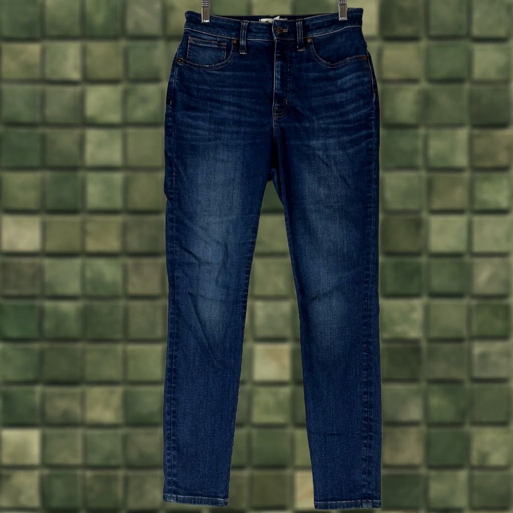 Madewell Madewell Jeans Women's 28 Blue Denim High Rise Skinny Stretch 5-Pocket Modern Distressed No Size 28" / US 6 / IT 42 - 1 Thumbnail